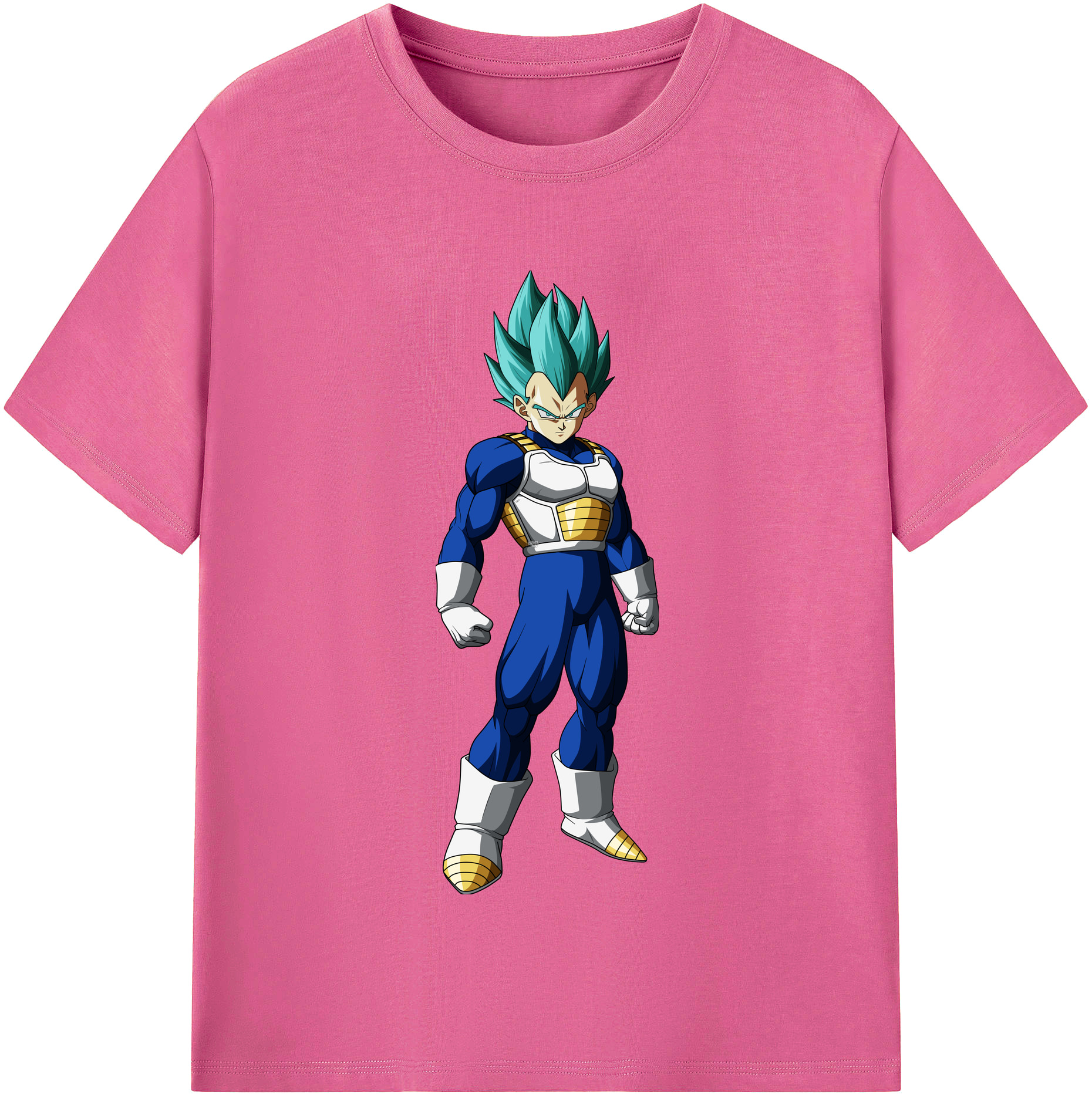 （画像用） ドラゴンボール ベジータ四世（Bejīta Yonsei）DRAGON BALL Vegeta IV レディースカジュアルプリントTシャツ（綿100％）