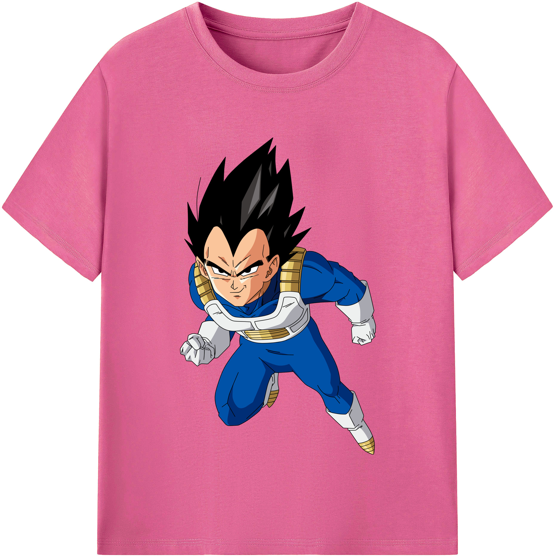 （画像用） ドラゴンボール ベジータ四世（Bejīta Yonsei）DRAGON BALL Vegeta IV レディースカジュアルプリントTシャツ（綿100％）