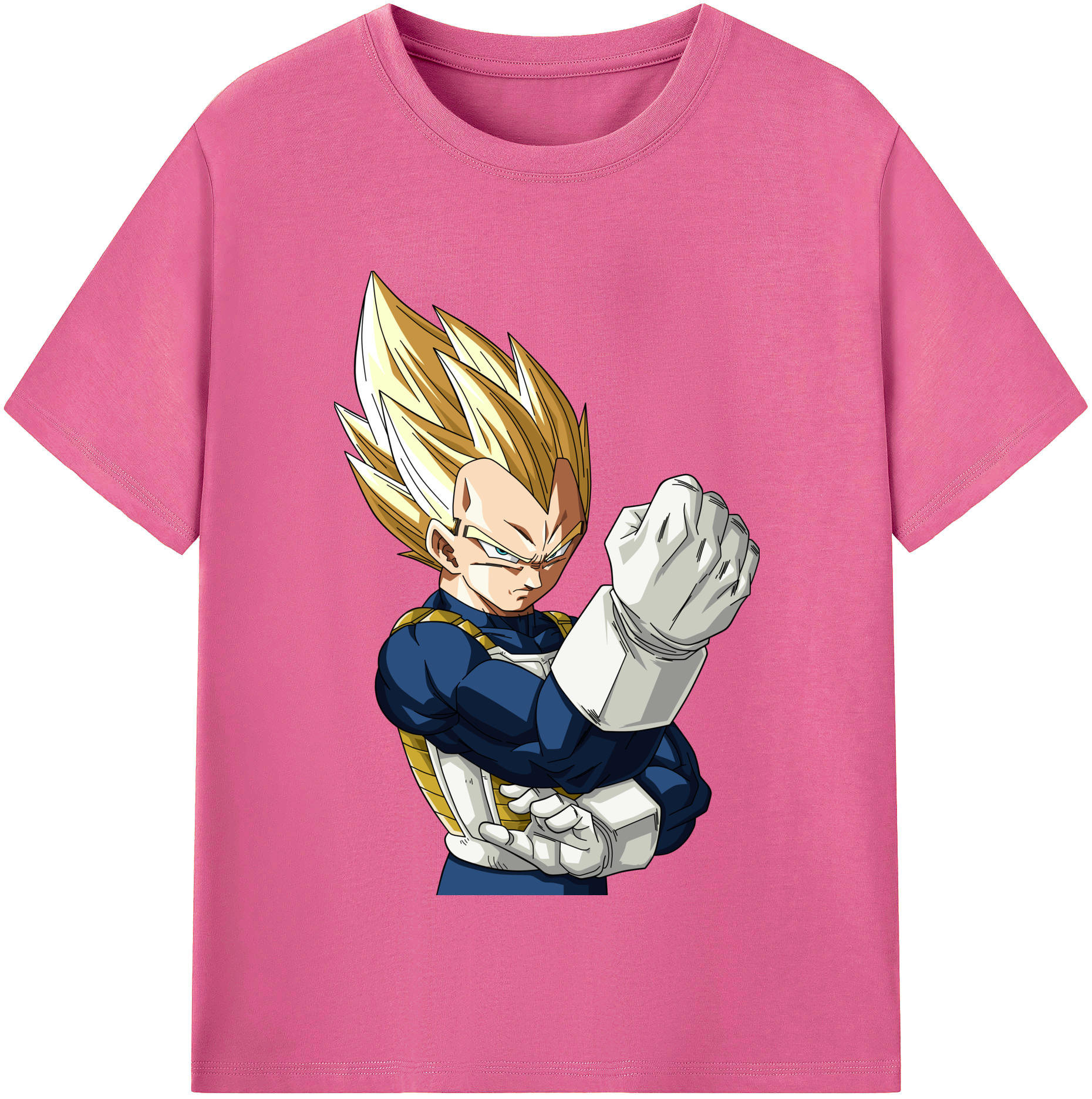 （画像用） ドラゴンボール ベジータ四世（Bejīta Yonsei）DRAGON BALL Vegeta IV レディースカジュアルプリントTシャツ（綿100％）