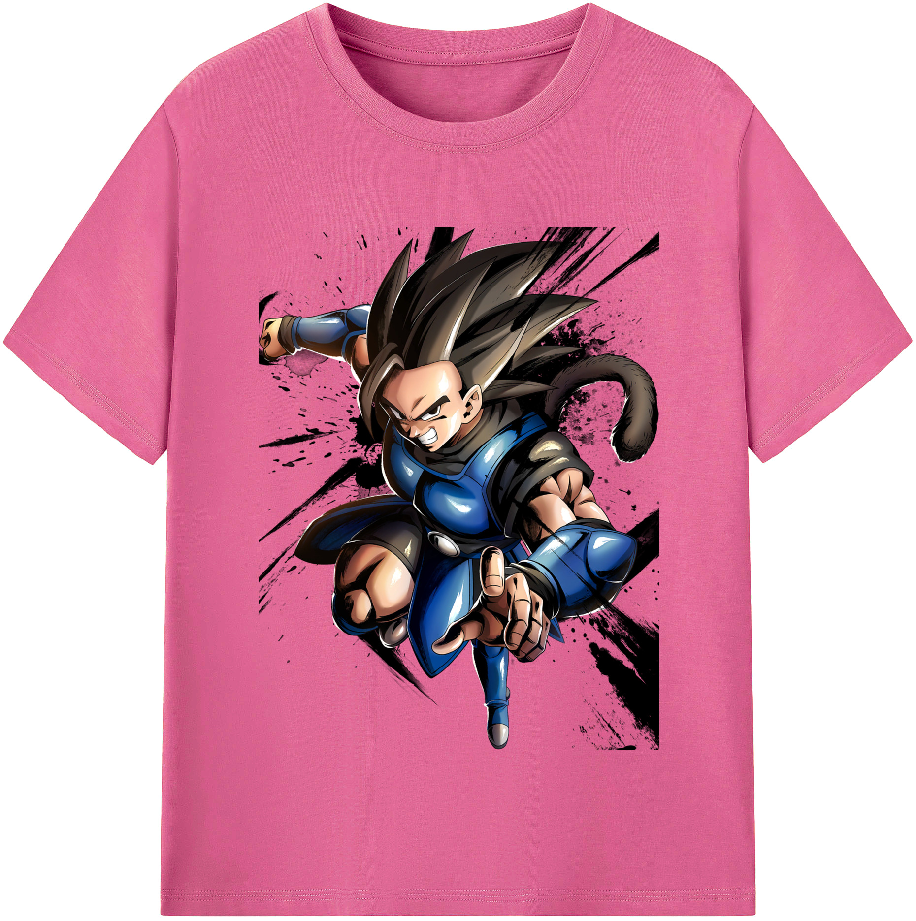 （画像用） ドラゴンボール ベジータ四世（Bejīta Yonsei）DRAGON BALL Vegeta IV レディースカジュアルプリントTシャツ（綿100％）