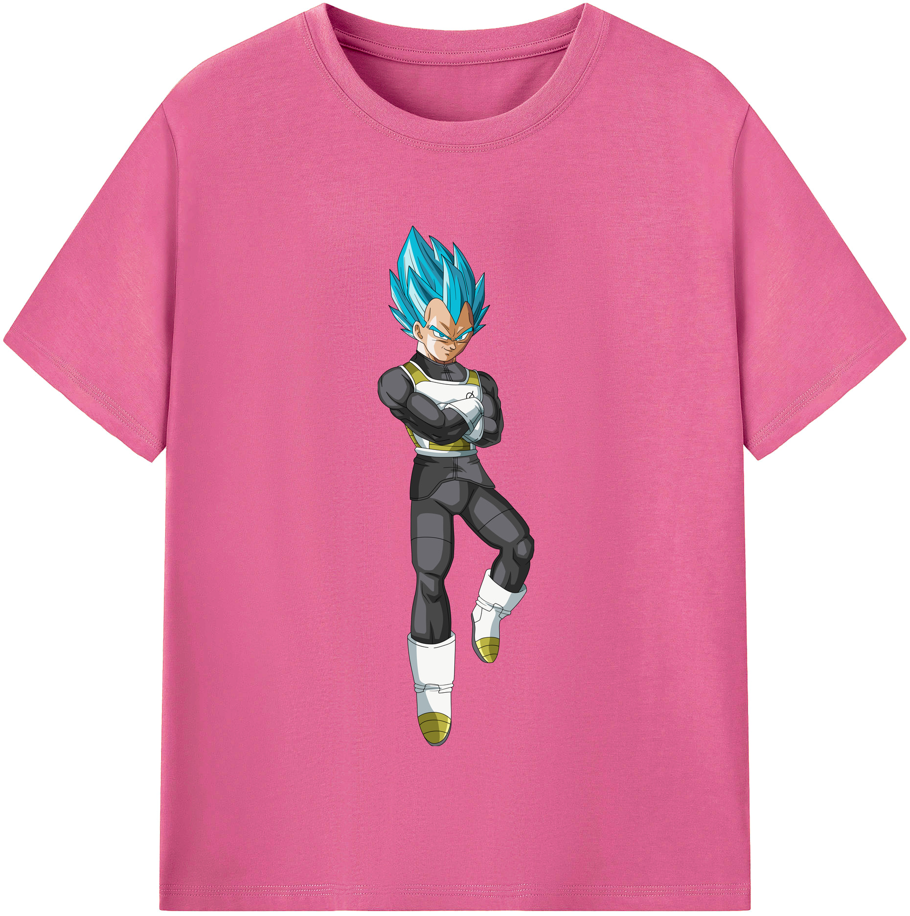（画像用） ドラゴンボール ベジータ四世（Bejīta Yonsei）DRAGON BALL Vegeta IV レディースカジュアルプリントTシャツ（綿100％）