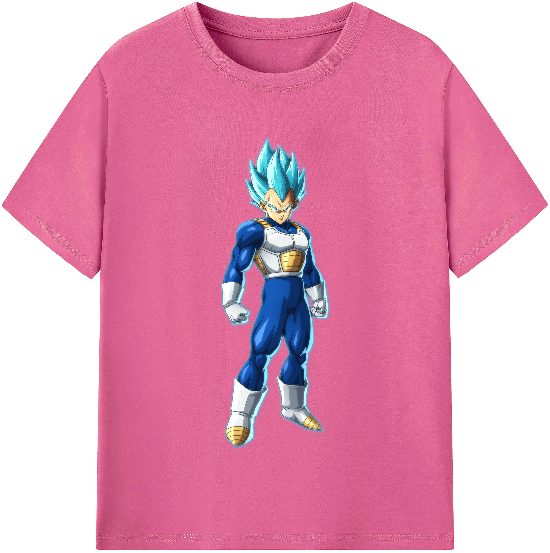 （画像用） ドラゴンボール ベジータ四世（Bejīta Yonsei）DRAGON BALL Vegeta IV レディースカジュアルプリントTシャツ（綿100％）