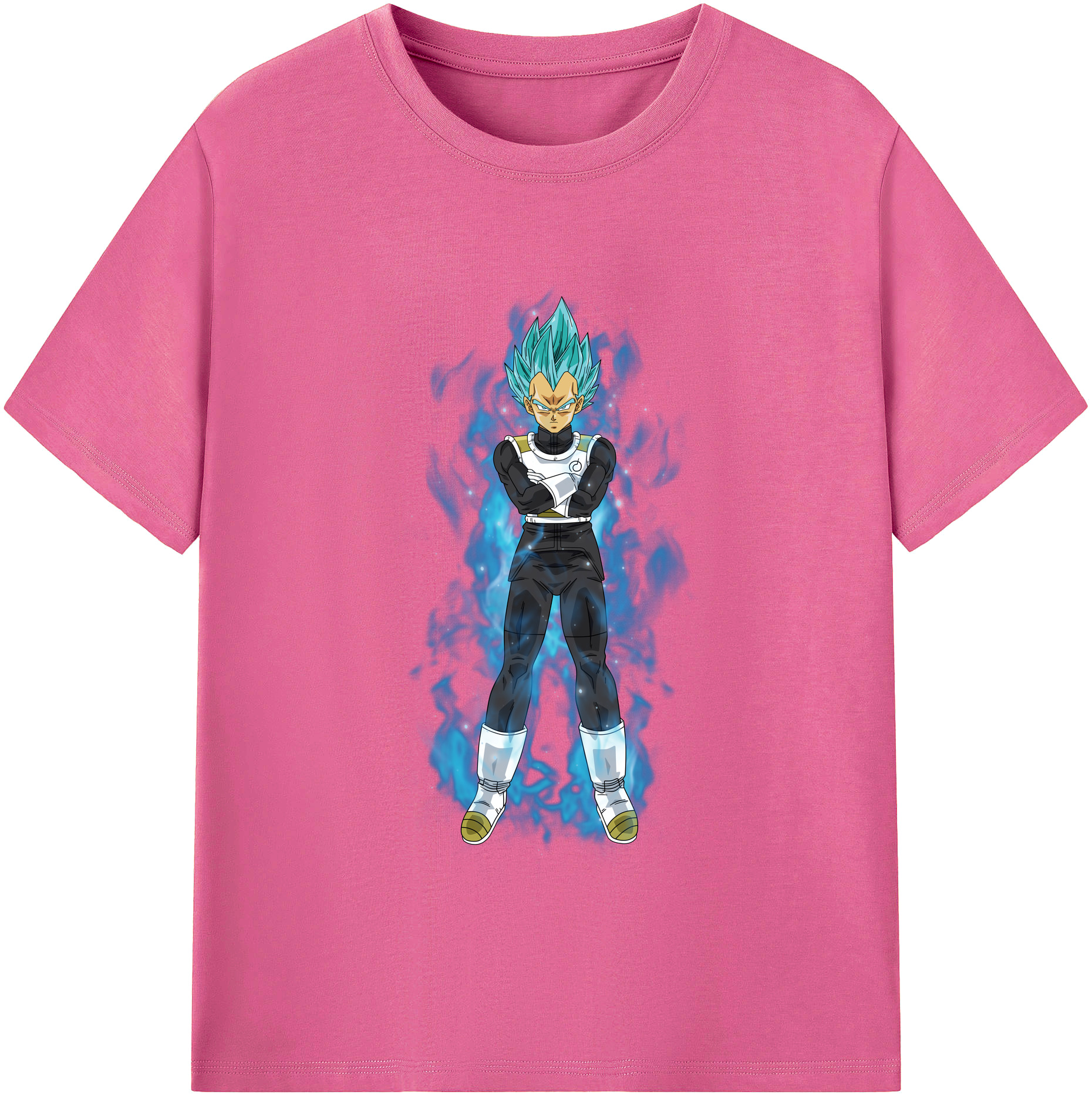 （画像用） ドラゴンボール ベジータ四世（Bejīta Yonsei）DRAGON BALL Vegeta IV レディースカジュアルプリントTシャツ（綿100％）