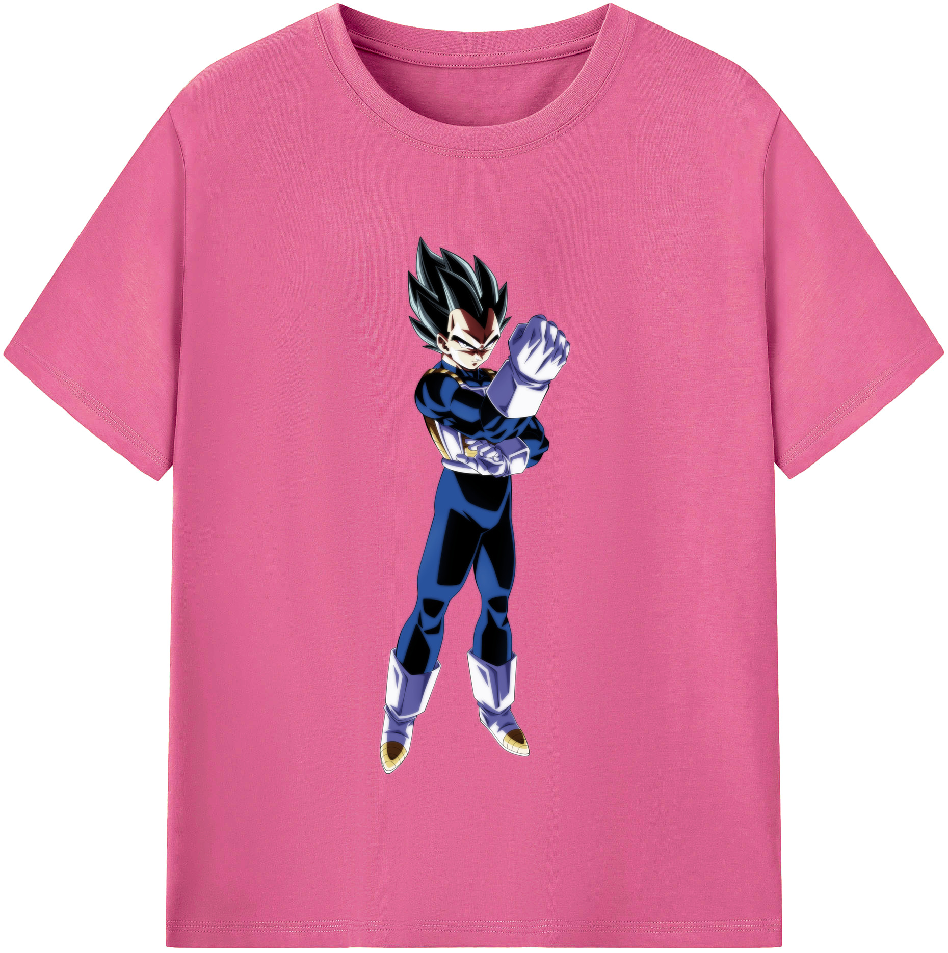 （画像用） ドラゴンボール ベジータ四世（Bejīta Yonsei）DRAGON BALL Vegeta IV レディースカジュアルプリントTシャツ（綿100％）
