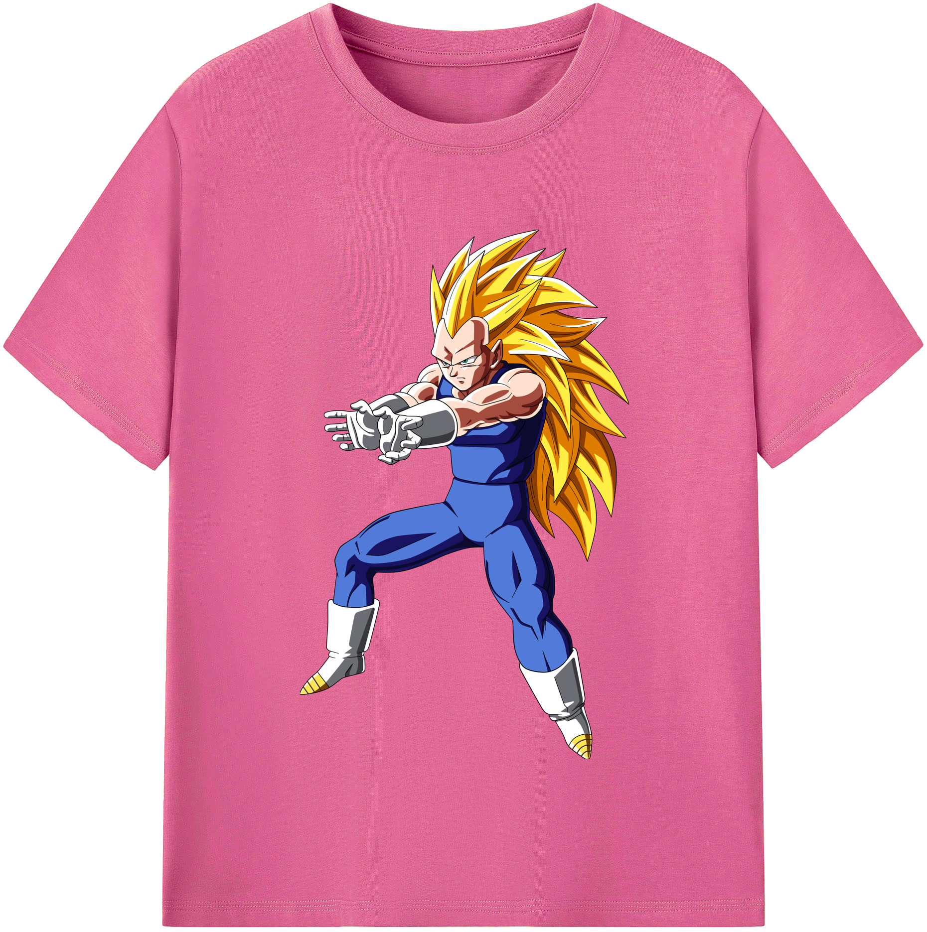 （画像用） ドラゴンボール ベジータ四世（Bejīta Yonsei）DRAGON BALL Vegeta IV レディースカジュアルプリントTシャツ（綿100％）
