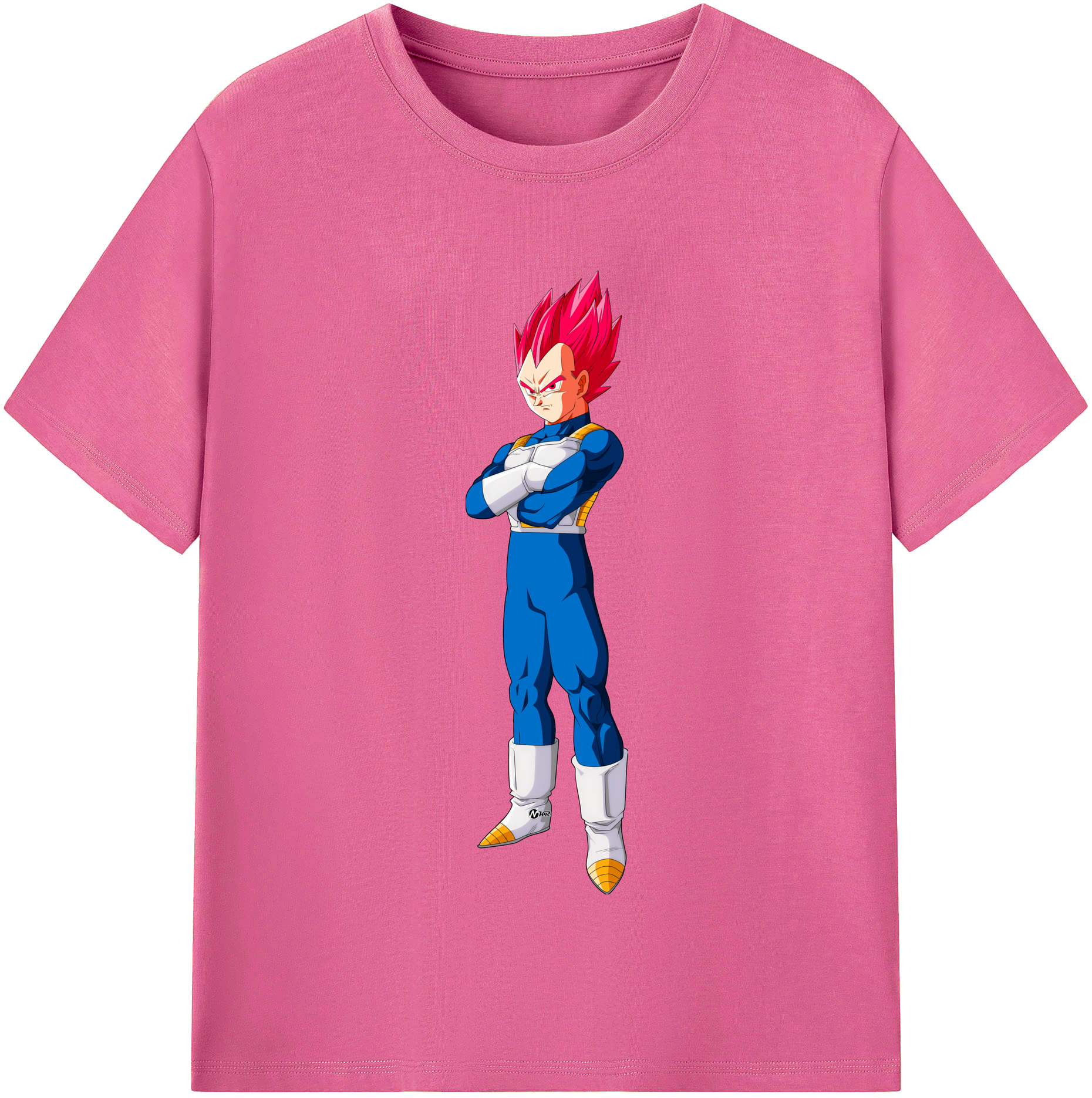 （画像用） ドラゴンボール ベジータ四世（Bejīta Yonsei）DRAGON BALL Vegeta IV レディースカジュアルプリントTシャツ（綿100％）