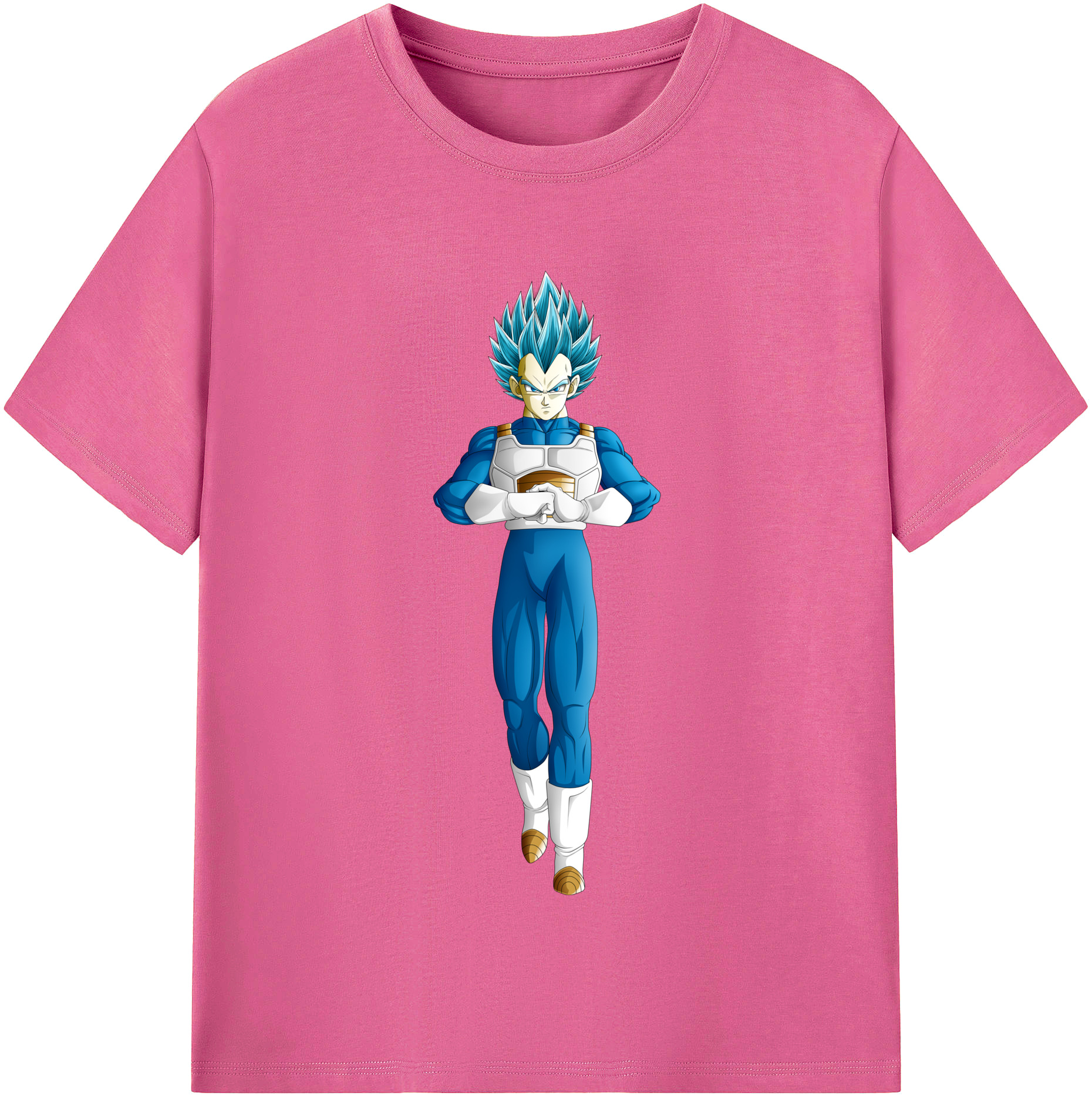 （画像用） ドラゴンボール ベジータ四世（Bejīta Yonsei）DRAGON BALL Vegeta IV レディースカジュアルプリントTシャツ（綿100％）