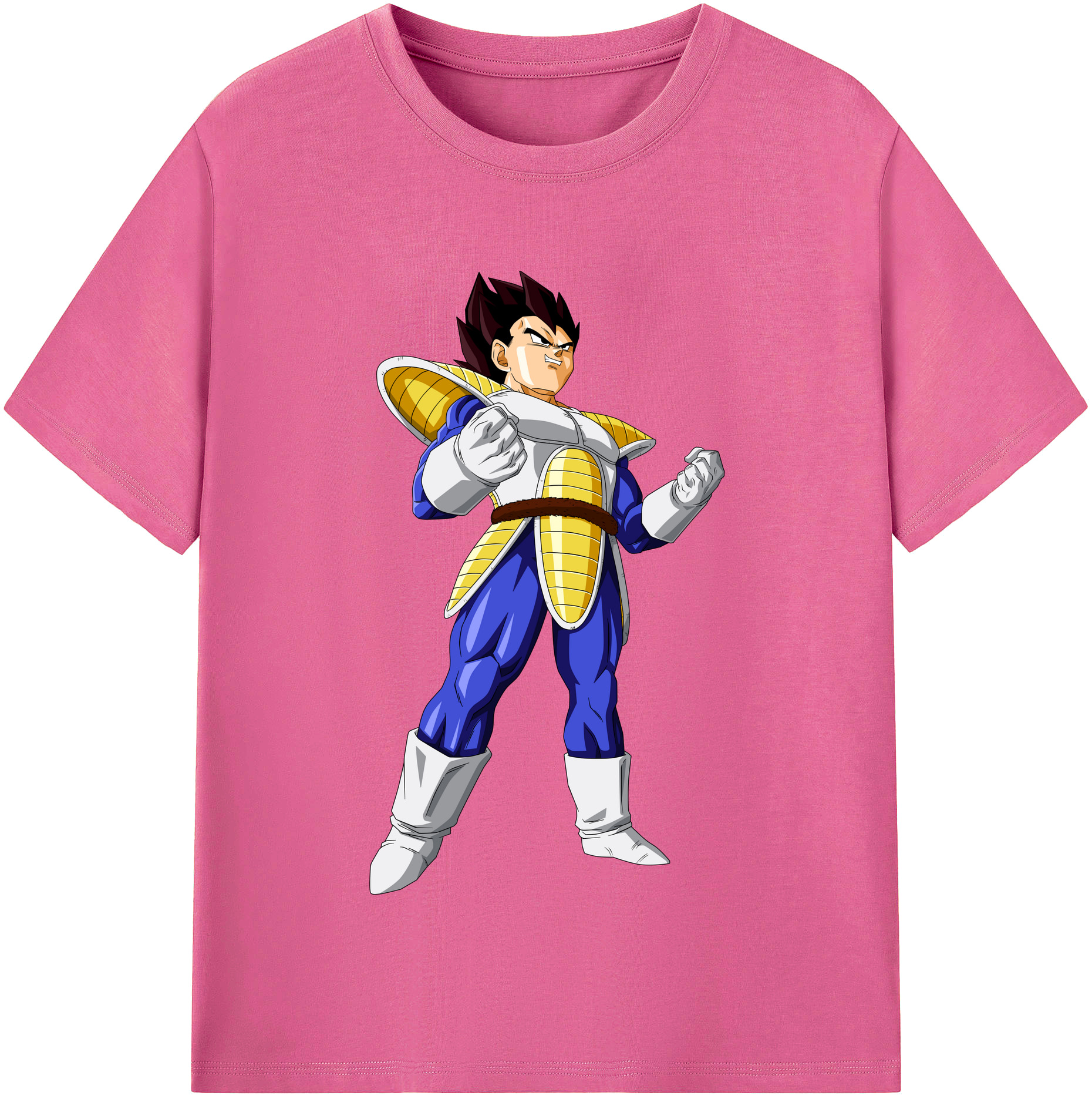 （画像用） ドラゴンボール ベジータ四世（Bejīta Yonsei）DRAGON BALL Vegeta IV レディースカジュアルプリントTシャツ（綿100％）