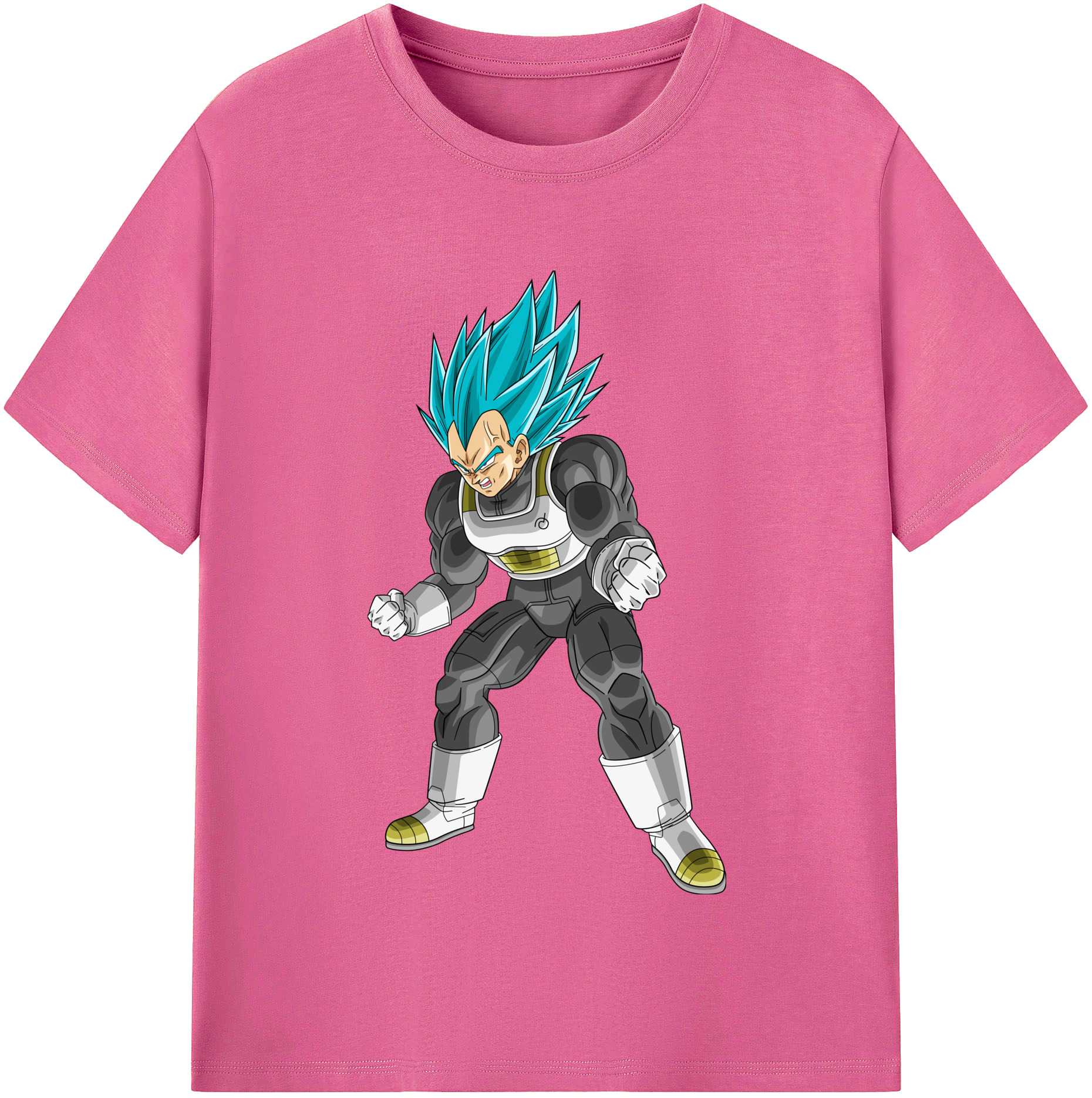 （画像用） ドラゴンボール ベジータ四世（Bejīta Yonsei）DRAGON BALL Vegeta IV レディースカジュアルプリントTシャツ（綿100％）