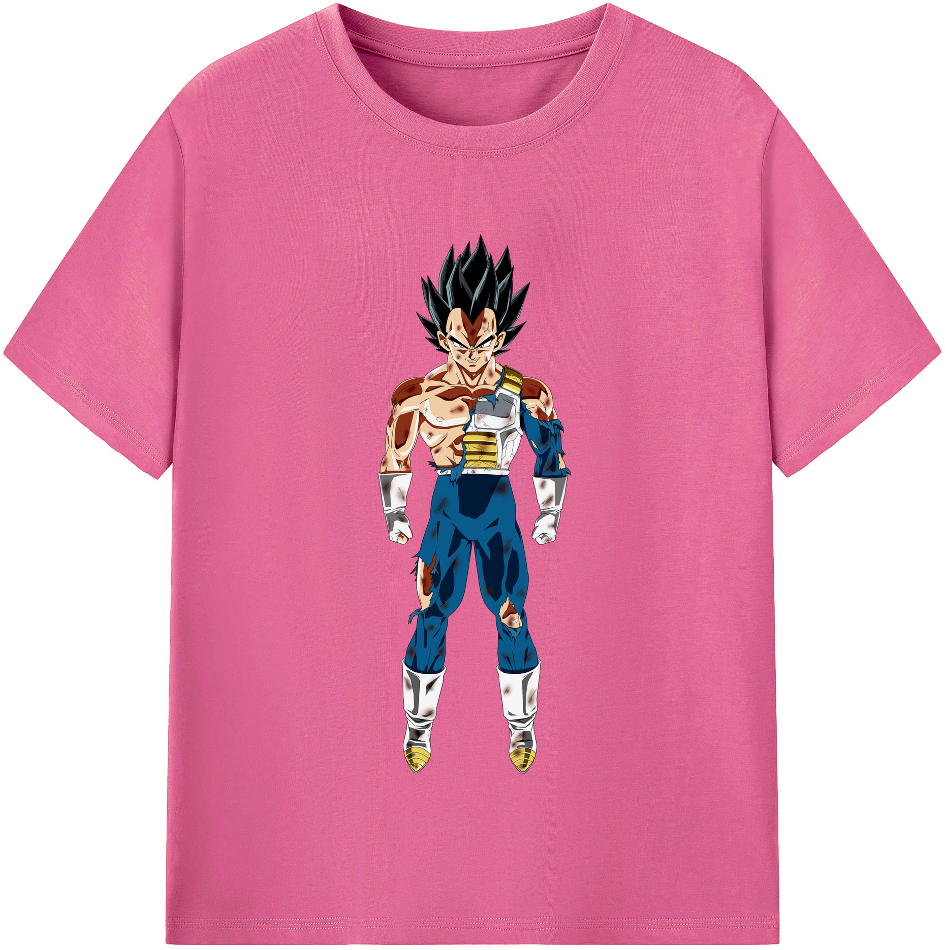 （画像用） ドラゴンボール ベジータ四世（Bejīta Yonsei）DRAGON BALL Vegeta IV レディースカジュアルプリントTシャツ（綿100％）