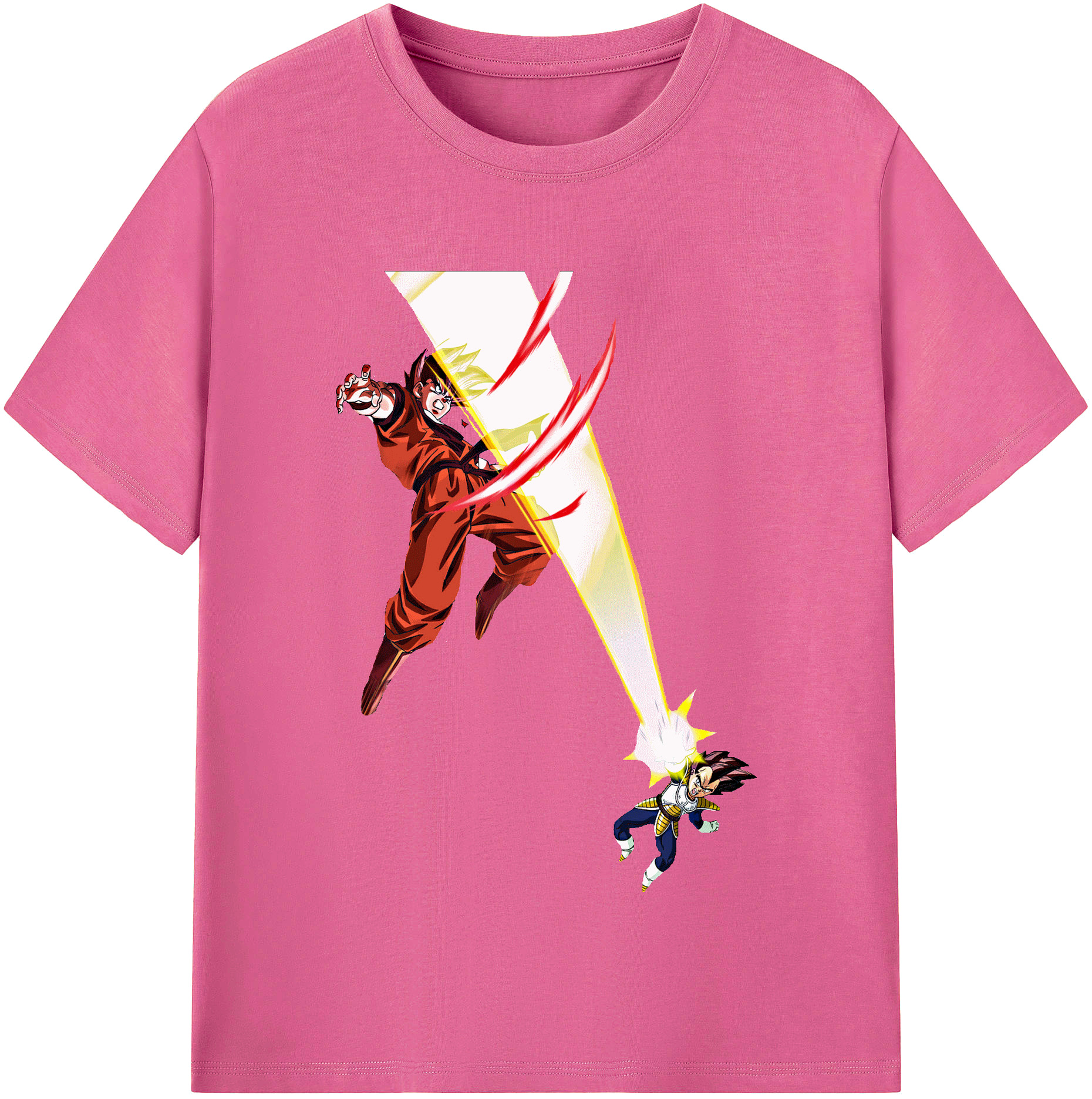 （画像用） ドラゴンボール ベジータ四世（Bejīta Yonsei）DRAGON BALL Vegeta IV レディースカジュアルプリントTシャツ（綿100％）