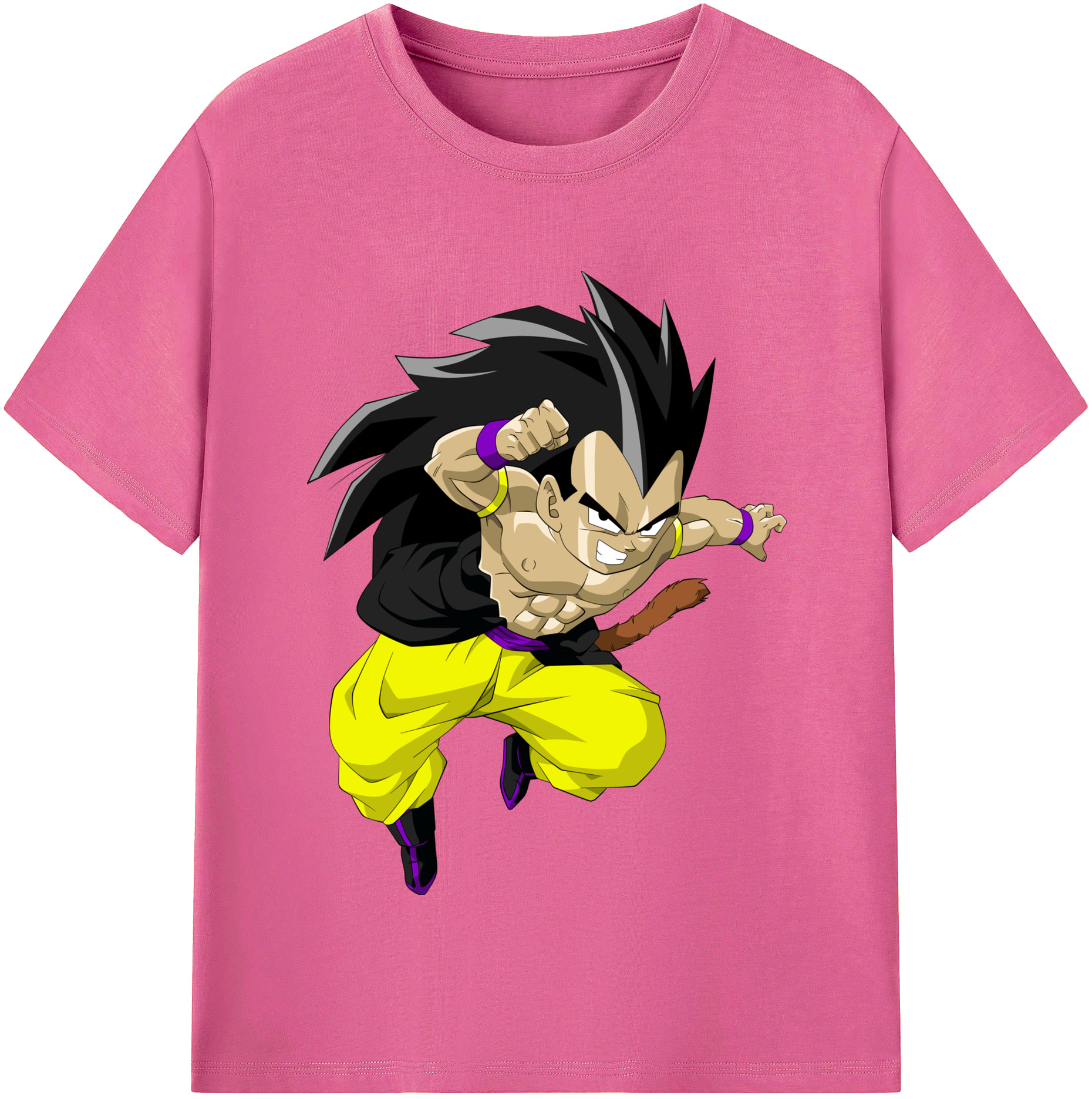 （画像用） ドラゴンボール ベジータ四世（Bejīta Yonsei）DRAGON BALL Vegeta IV レディースカジュアルプリントTシャツ（綿100％）