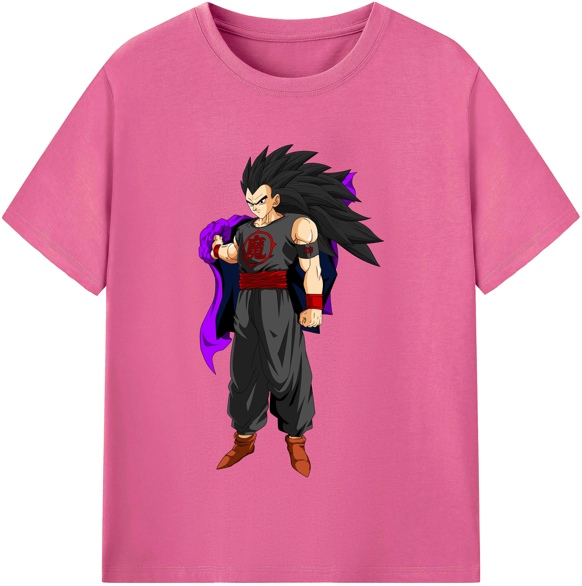（画像用） ドラゴンボール ベジータ四世（Bejīta Yonsei）DRAGON BALL Vegeta IV レディースカジュアルプリントTシャツ（綿100％）