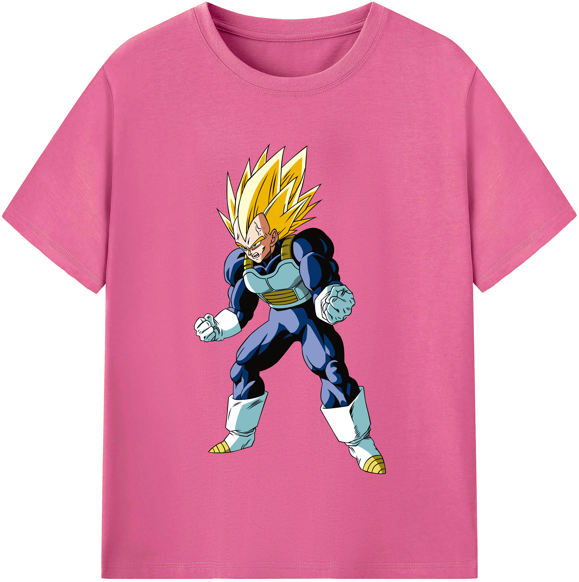 （画像用） ドラゴンボール ベジータ四世（Bejīta Yonsei）DRAGON BALL Vegeta IV レディースカジュアルプリントTシャツ（綿100％）