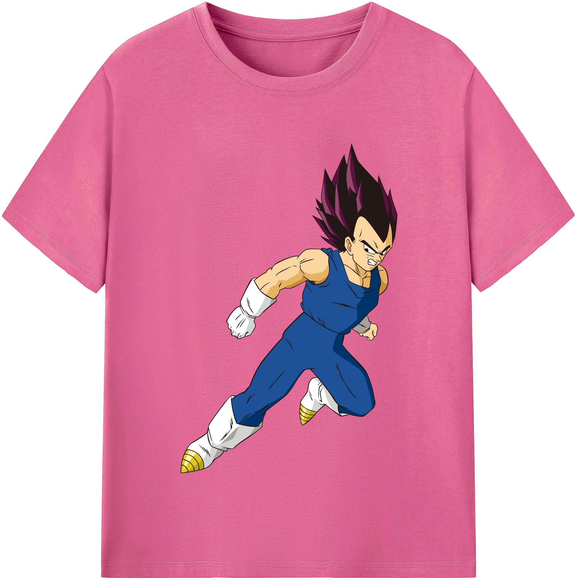（画像用） ドラゴンボール ベジータ四世（Bejīta Yonsei）DRAGON BALL Vegeta IV レディースカジュアルプリントTシャツ（綿100％）