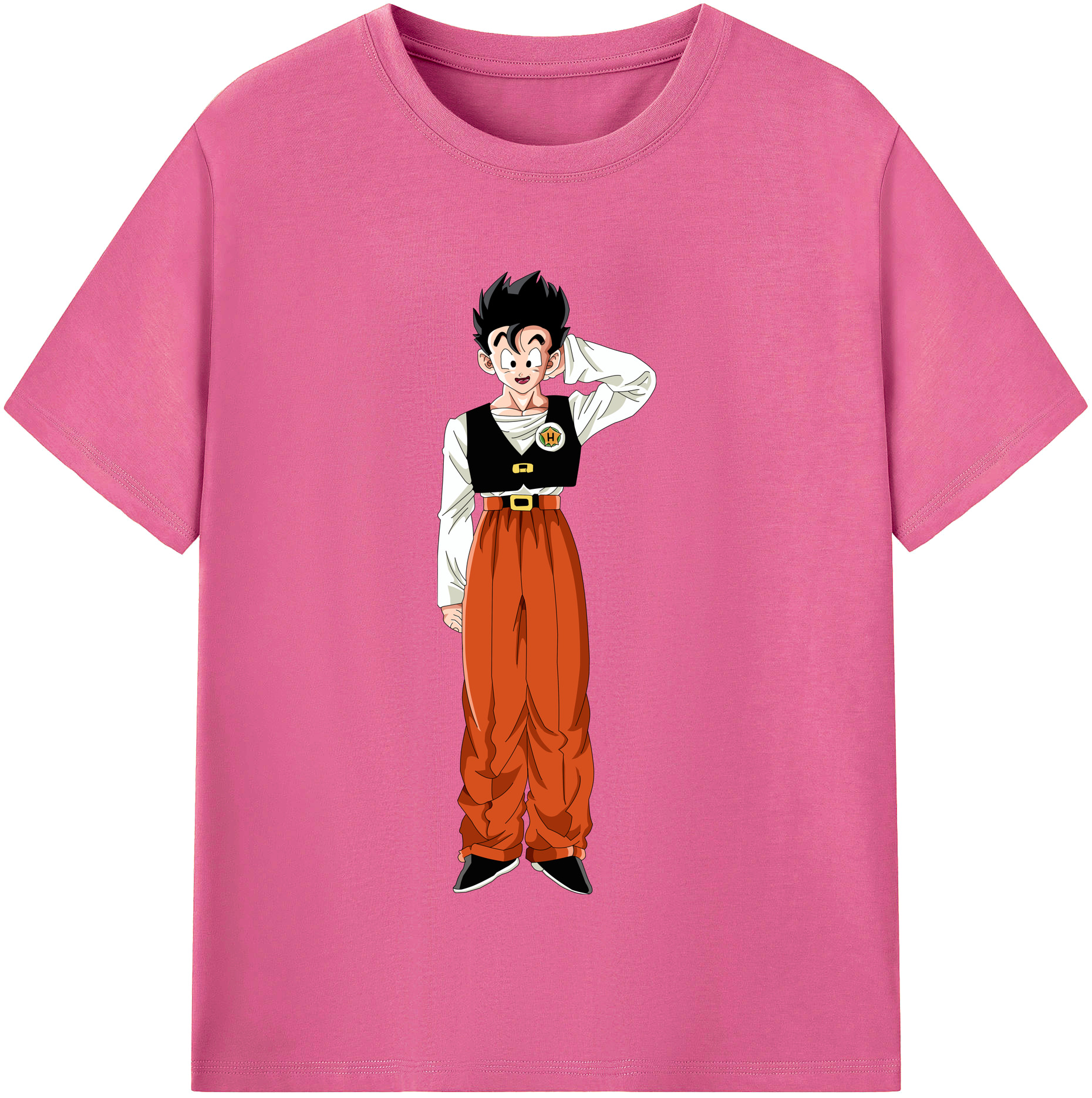 （画像用） ドラゴンボール 孫 悟飯（そんごはん）DRAGON BALL Son Gohan レディースカジュアルプリントTシャツ（綿100％）