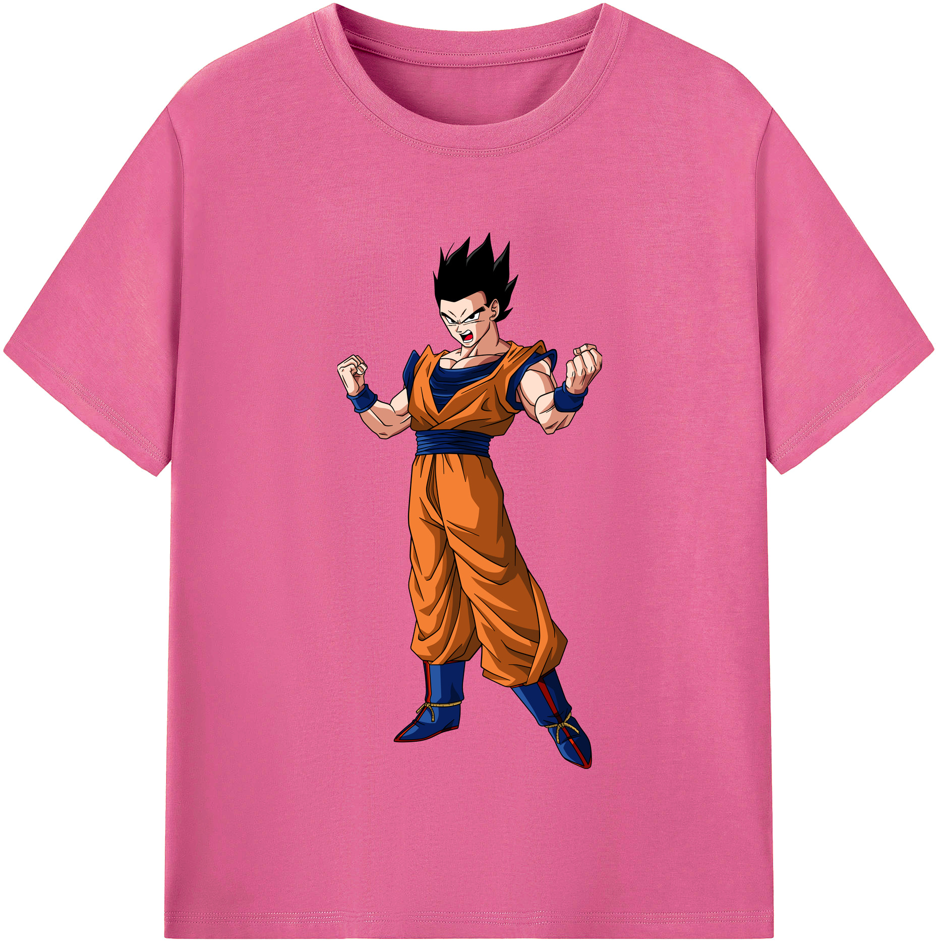（画像用） ドラゴンボール 孫 悟飯（そんごはん）DRAGON BALL Son Gohan レディースカジュアルプリントTシャツ（綿100％）