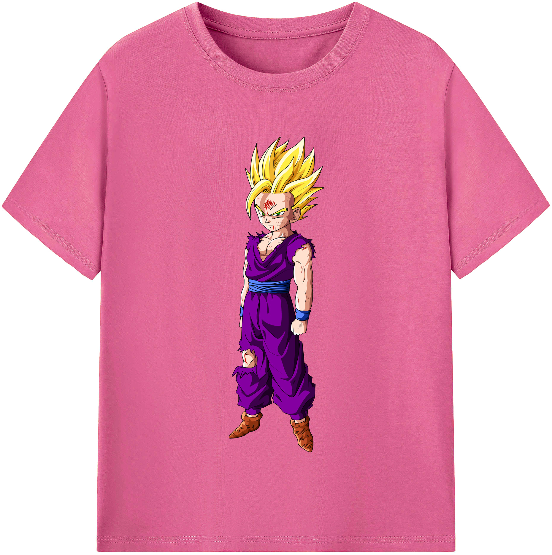 （画像用） ドラゴンボール 孫 悟飯（そんごはん）DRAGON BALL Son Gohan レディースカジュアルプリントTシャツ（綿100％）