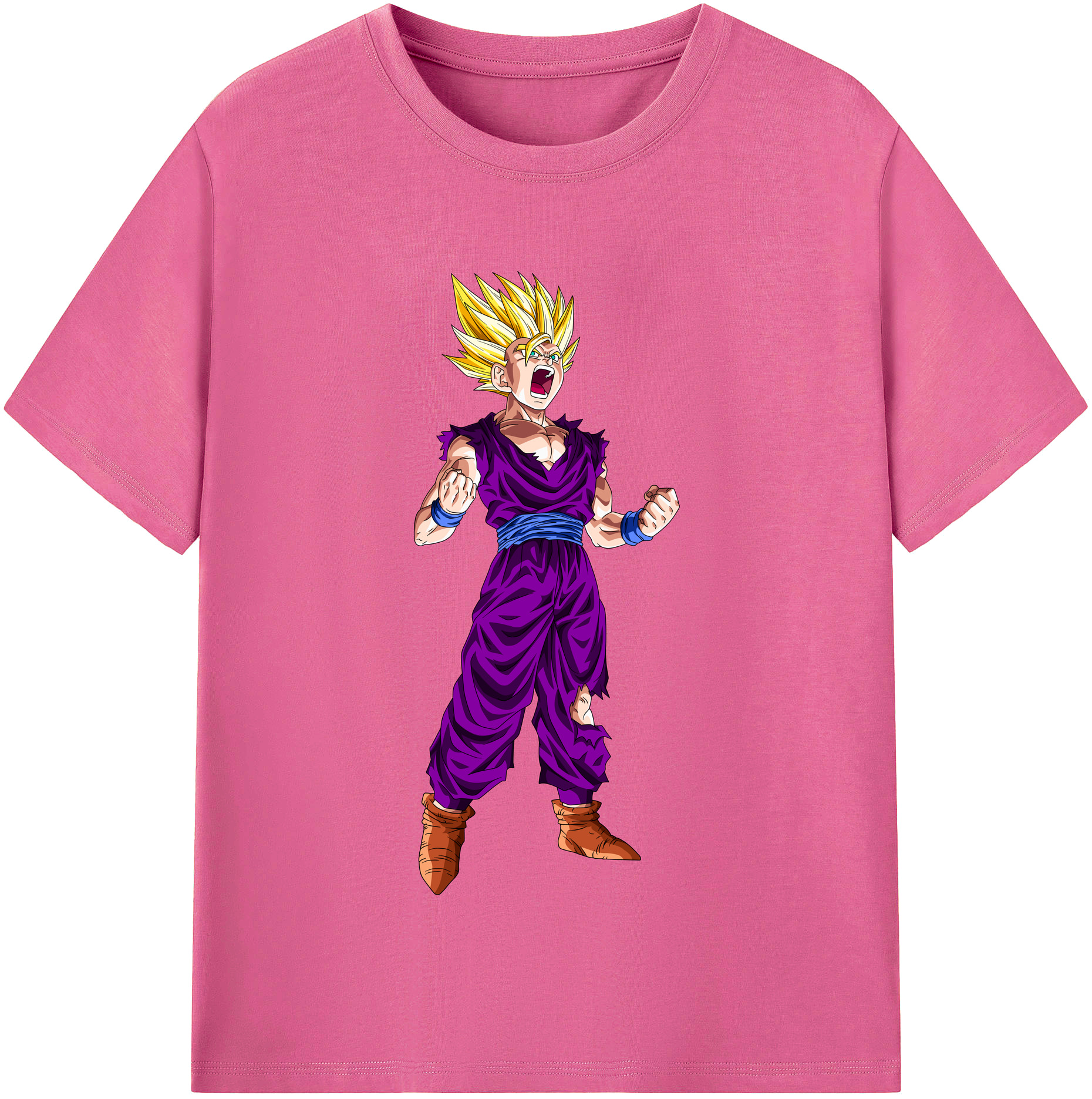 （画像用） ドラゴンボール 孫 悟飯（そんごはん）DRAGON BALL Son Gohan レディースカジュアルプリントTシャツ（綿100％）