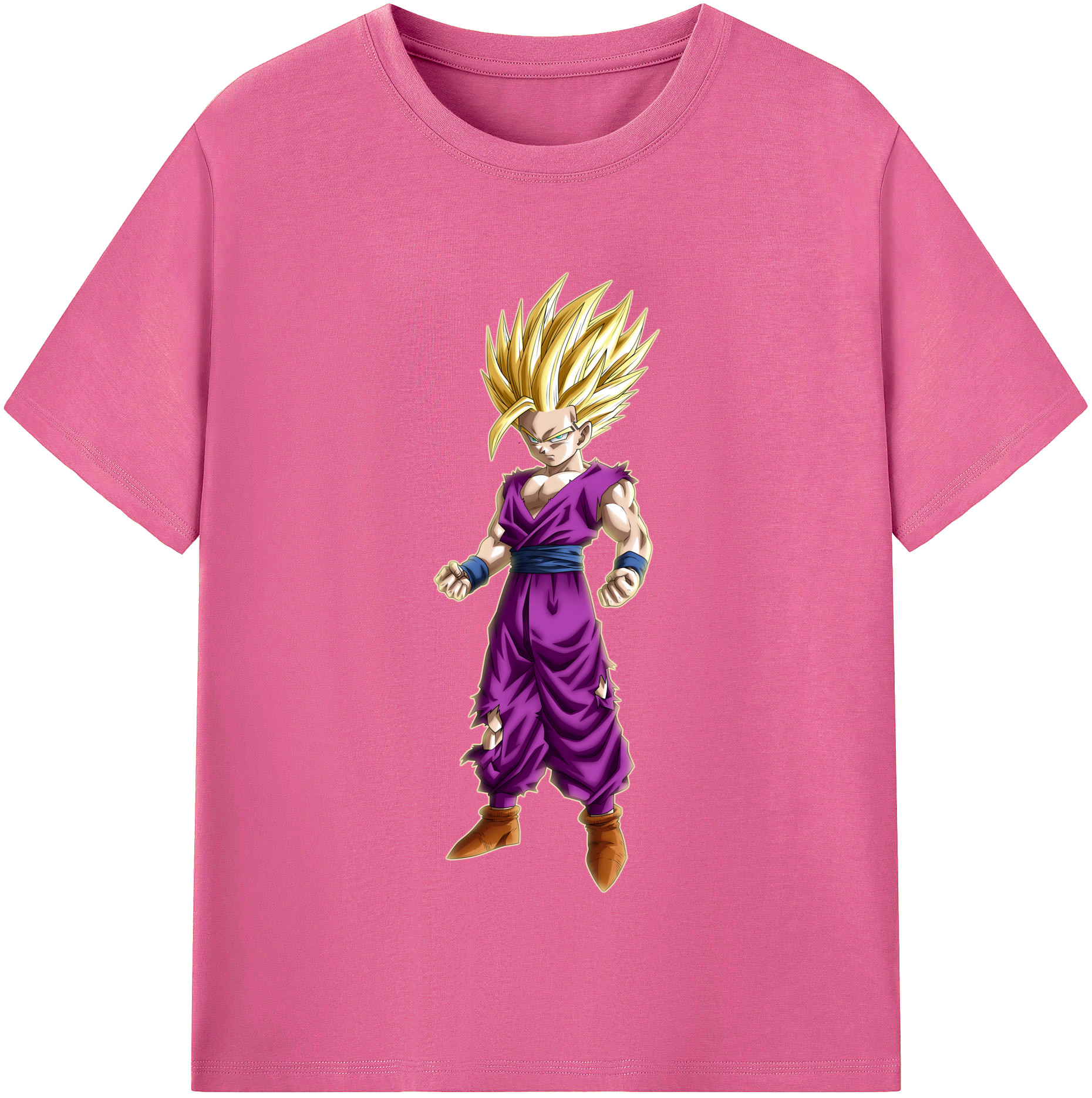 （画像用） ドラゴンボール 孫 悟飯（そんごはん）DRAGON BALL Son Gohan レディースカジュアルプリントTシャツ（綿100％）