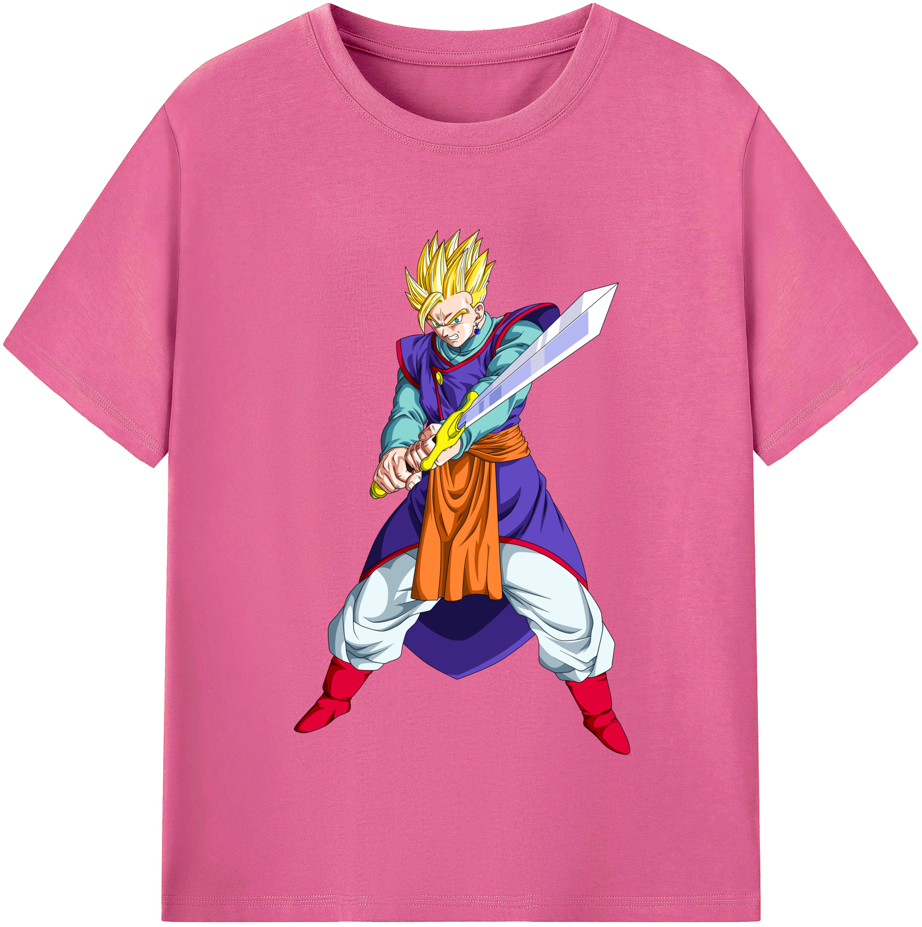 （画像用） ドラゴンボール 孫 悟飯（そんごはん）DRAGON BALL Son Gohan レディースカジュアルプリントTシャツ（綿100％）