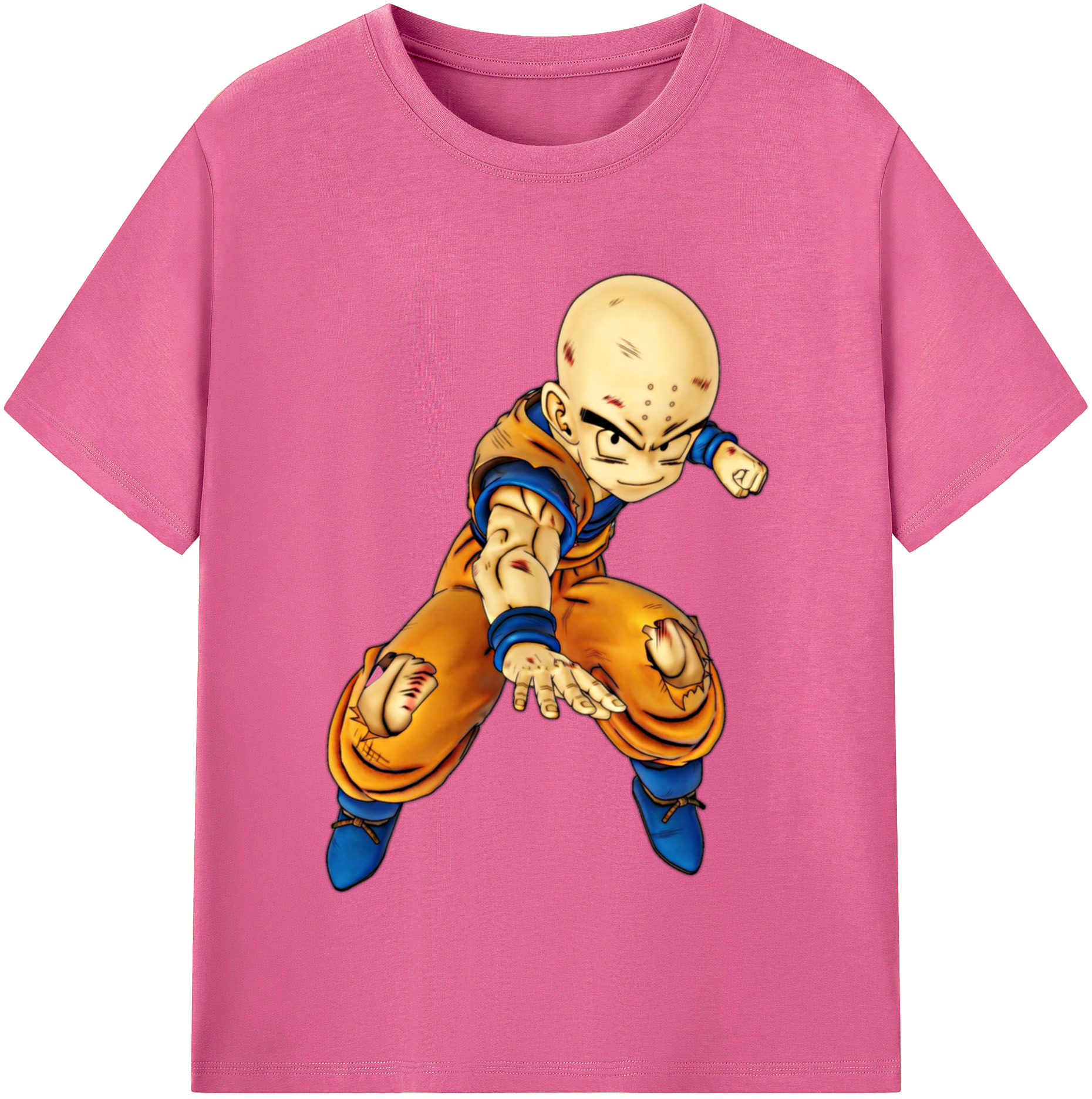 （画像用） ドラゴンボール クリリン DRAGON BALL krillin レディースカジュアルプリントTシャツ（綿100％）