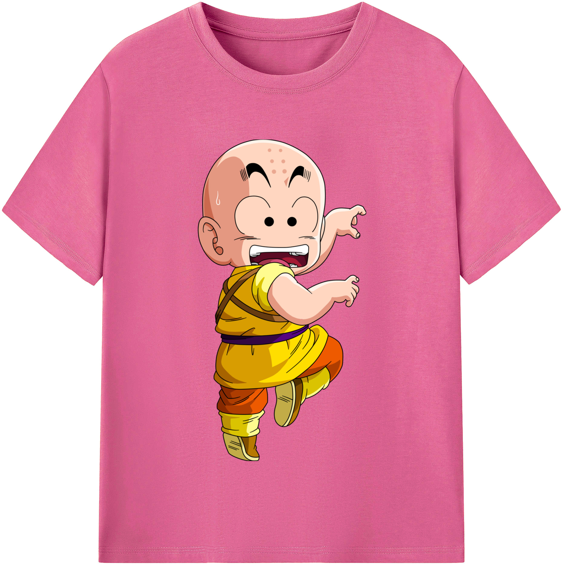 （画像用） ドラゴンボール クリリン DRAGON BALL krillin レディースカジュアルプリントTシャツ（綿100％）