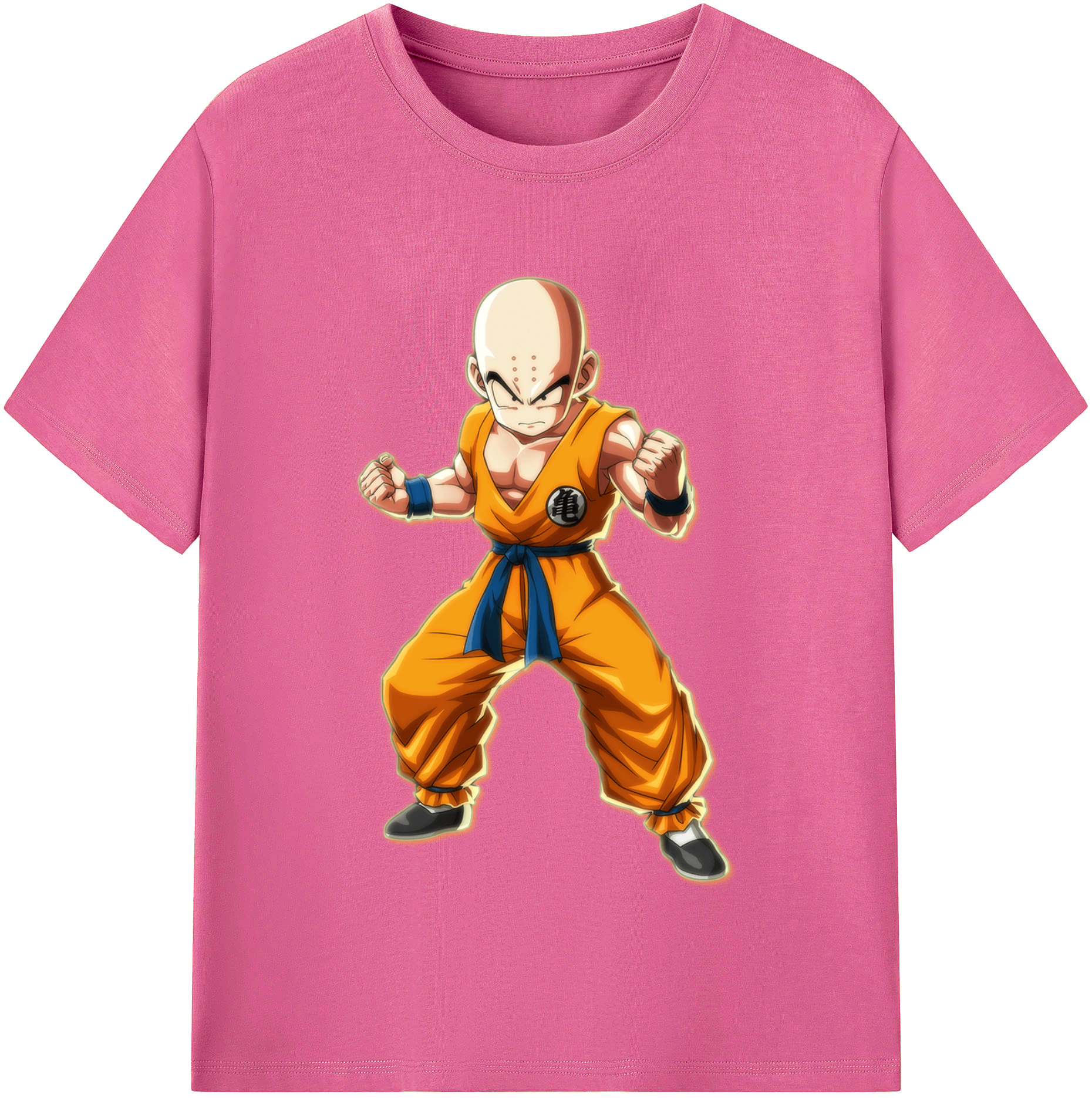 （画像用） ドラゴンボール クリリン DRAGON BALL krillin レディースカジュアルプリントTシャツ（綿100％）