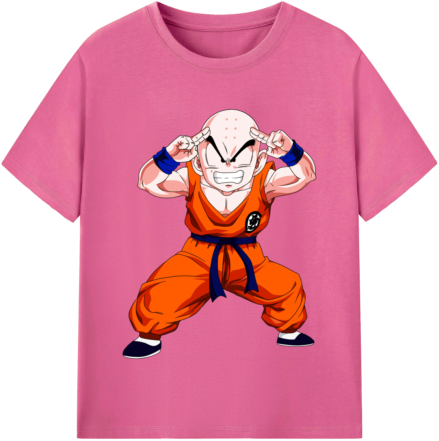 （画像用） ドラゴンボール クリリン DRAGON BALL krillin レディースカジュアルプリントTシャツ（綿100％）