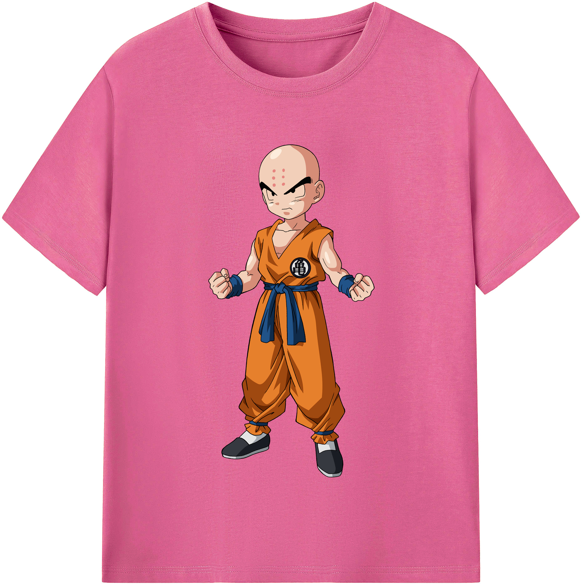 （画像用） ドラゴンボール クリリン DRAGON BALL krillin レディースカジュアルプリントTシャツ（綿100％）