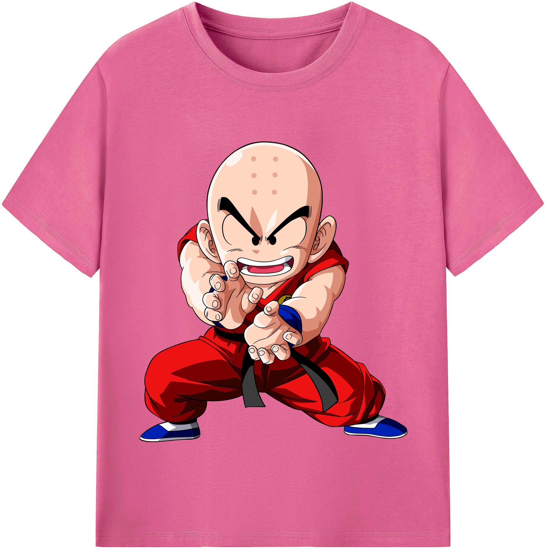（画像用） ドラゴンボール クリリン DRAGON BALL krillin レディースカジュアルプリントTシャツ（綿100％）
