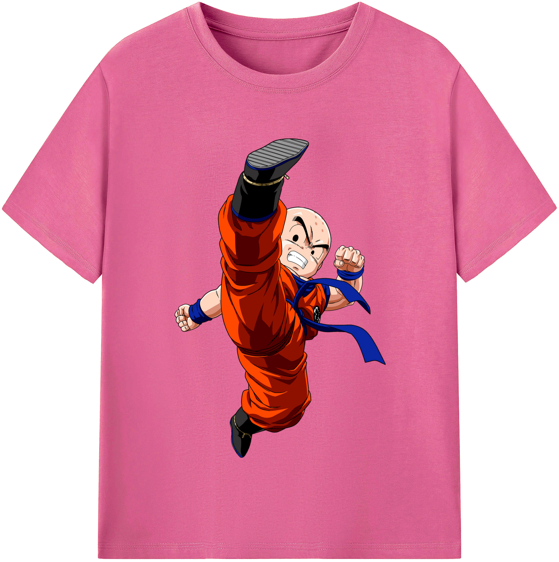 （画像用） ドラゴンボール クリリン DRAGON BALL krillin レディースカジュアルプリントTシャツ（綿100％）