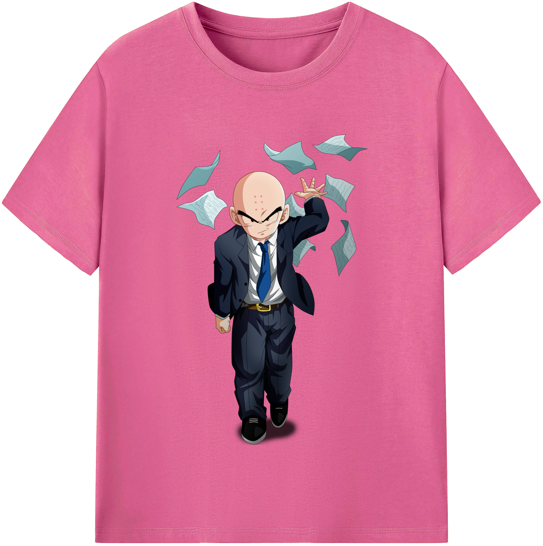 （画像用） ドラゴンボール クリリン DRAGON BALL krillin レディースカジュアルプリントTシャツ（綿100％）