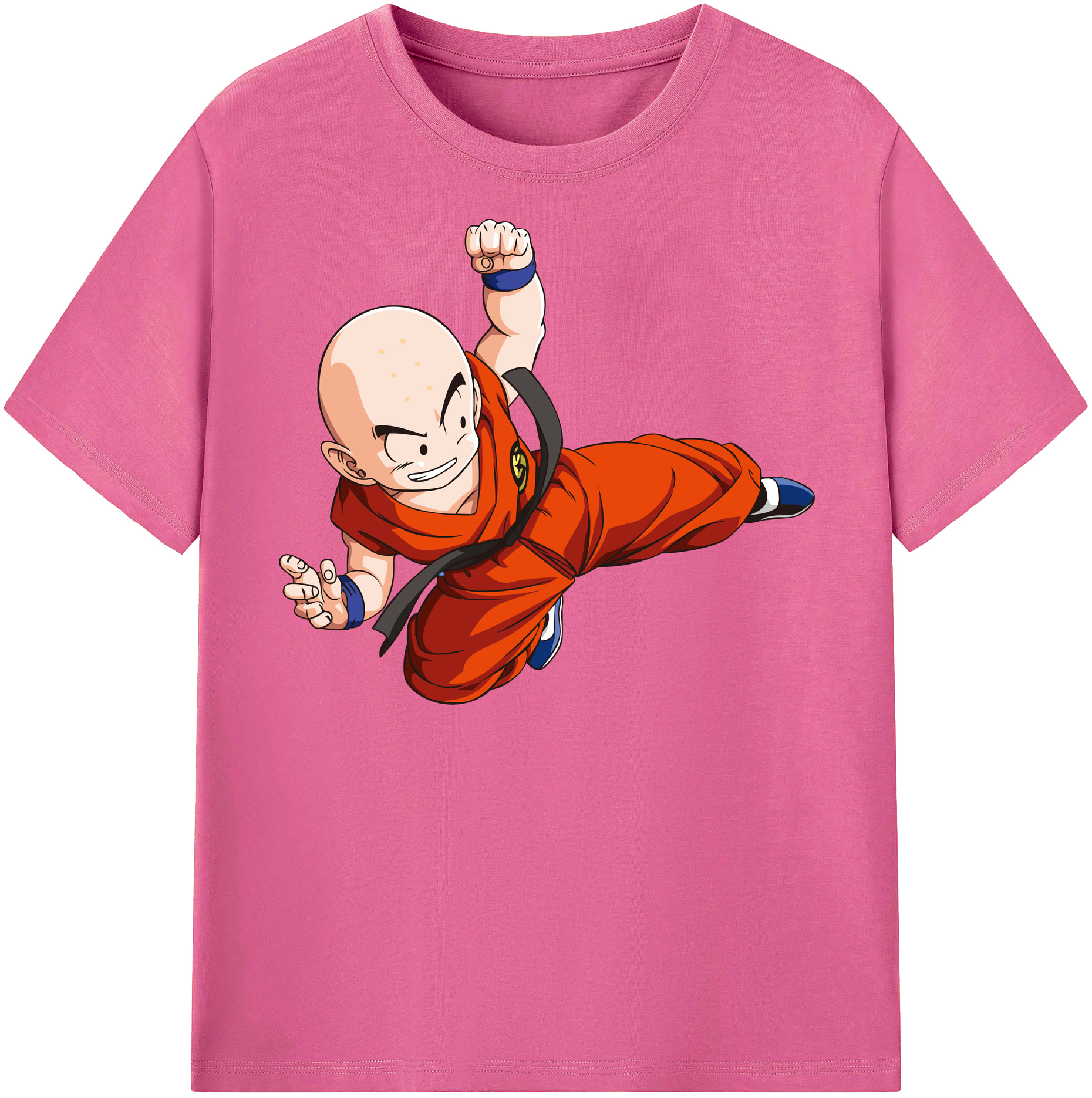 （画像用） ドラゴンボール クリリン DRAGON BALL krillin レディースカジュアルプリントTシャツ（綿100％）