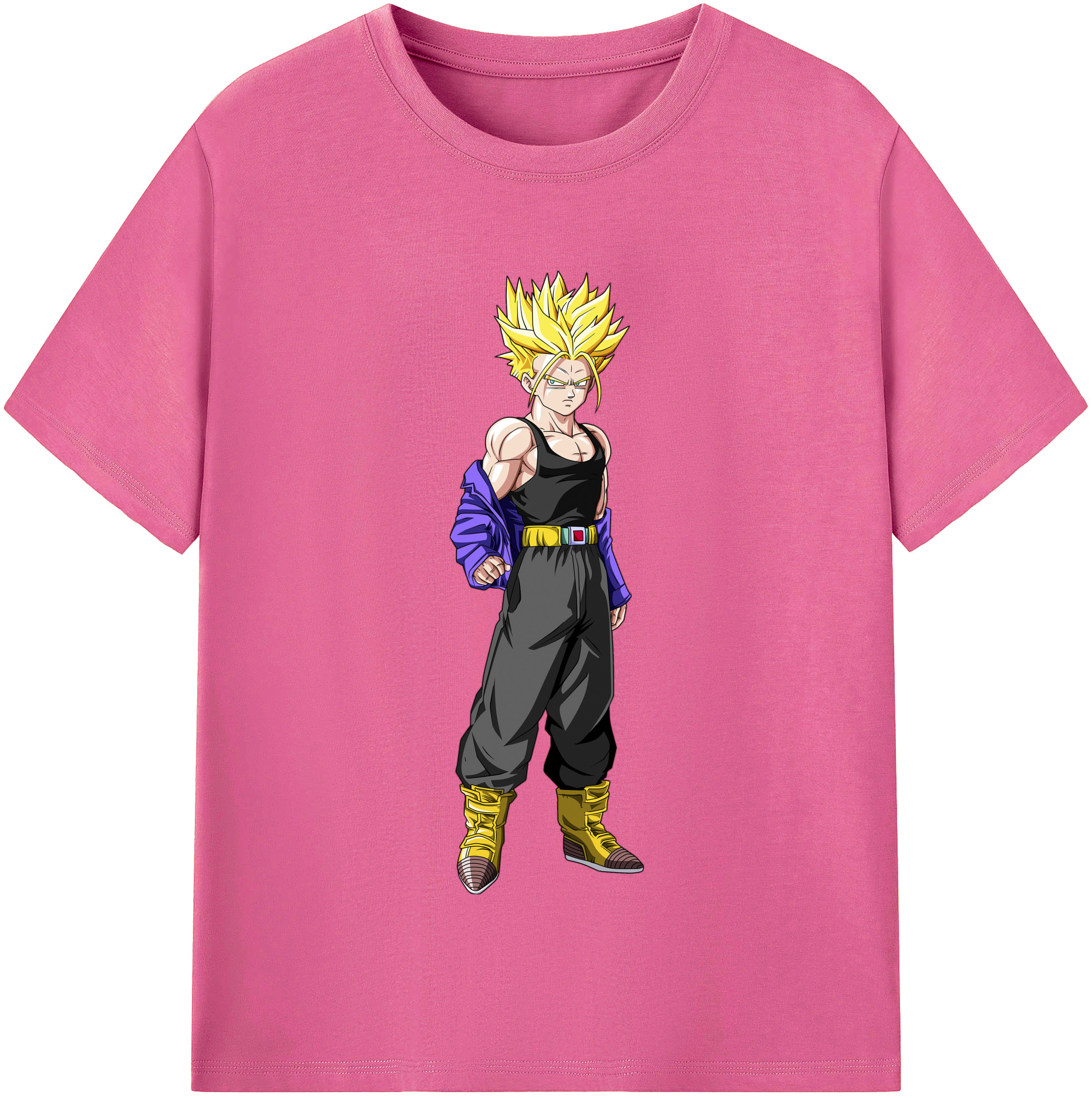 （画像用） ドラゴンボール トランクス（Torankusu）DRAGON BALL Trunks レディースカジュアルプリントTシャツ（綿100％）