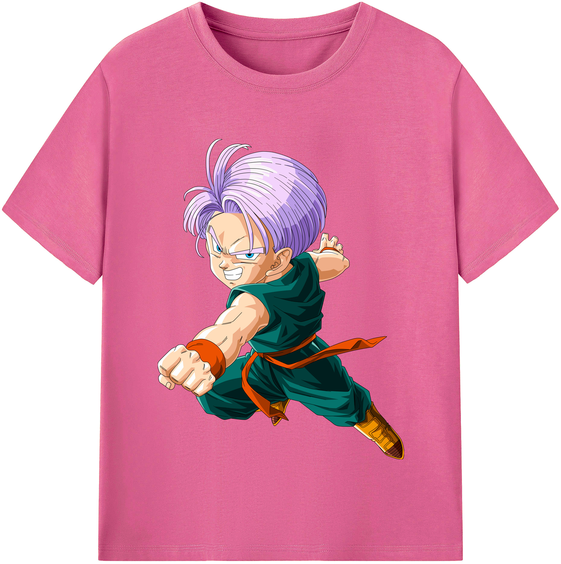 （画像用） ドラゴンボール トランクス（Torankusu）DRAGON BALL Trunks レディースカジュアルプリントTシャツ（綿100％）