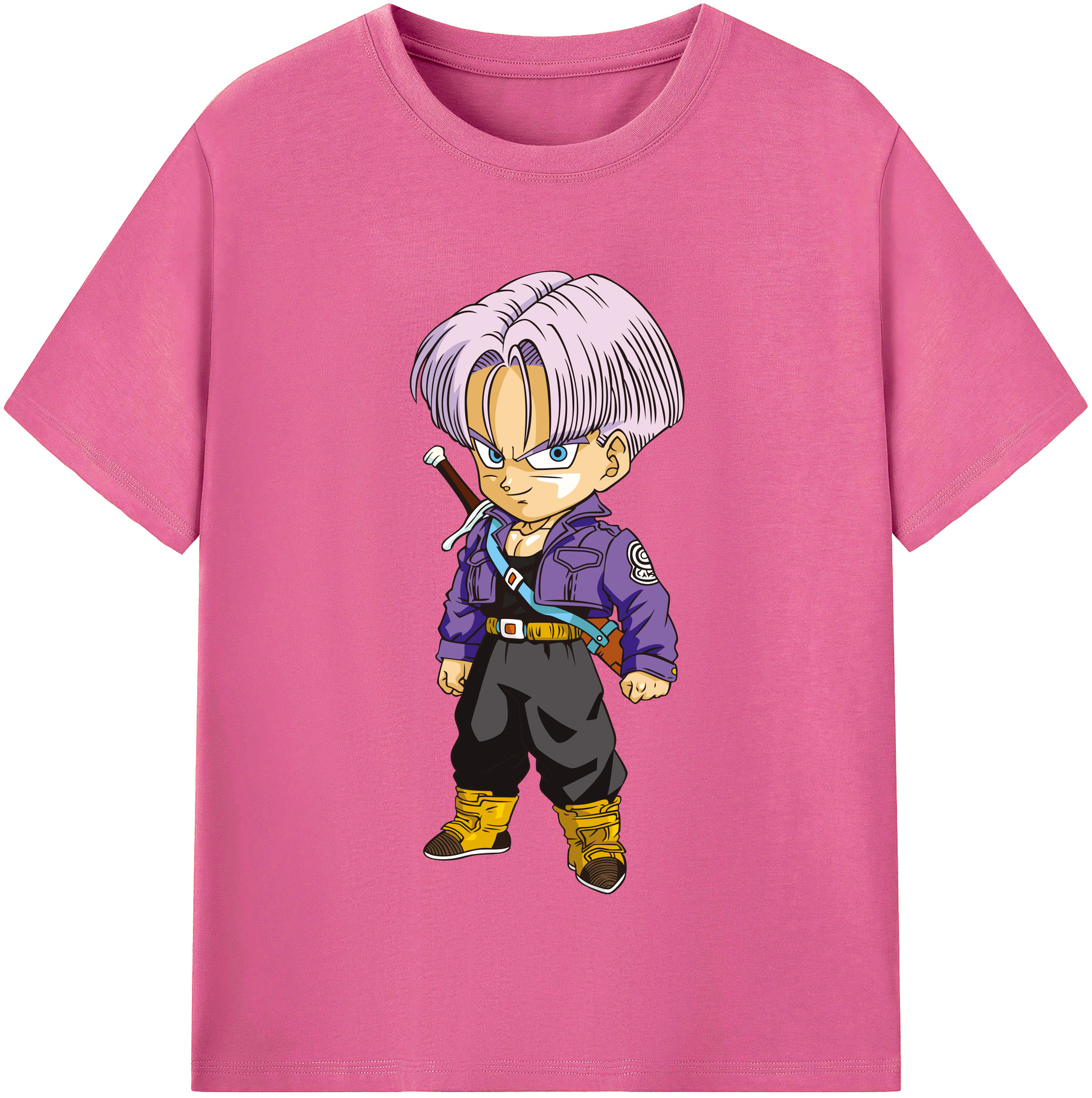 （画像用） ドラゴンボール トランクス（Torankusu）DRAGON BALL Trunks レディースカジュアルプリントTシャツ（綿100％）