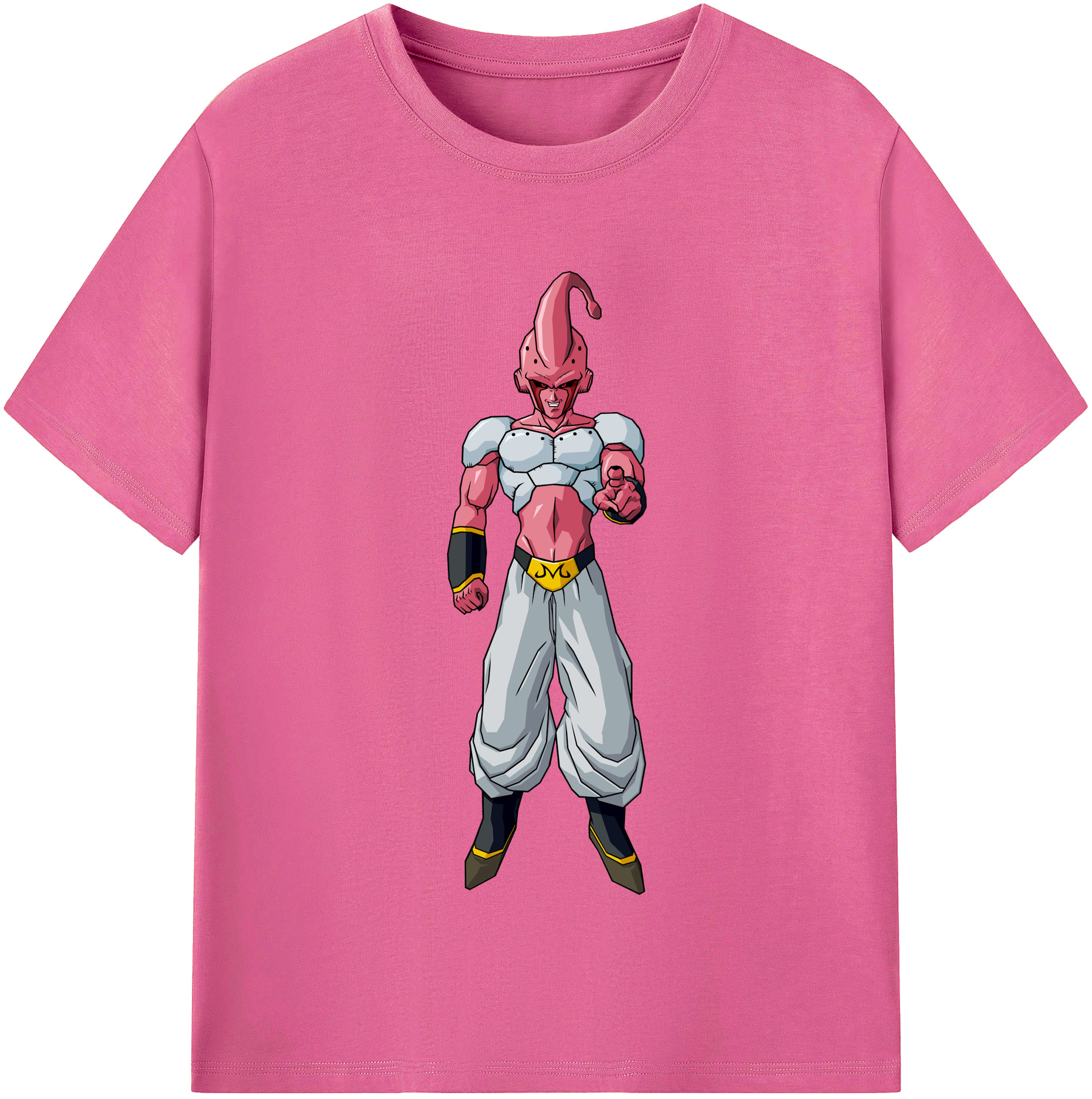 （画像用） ドラゴンボール 魔人ブウ DRAGON BALL Majin Buu レディースカジュアルプリントTシャツ（綿100％）