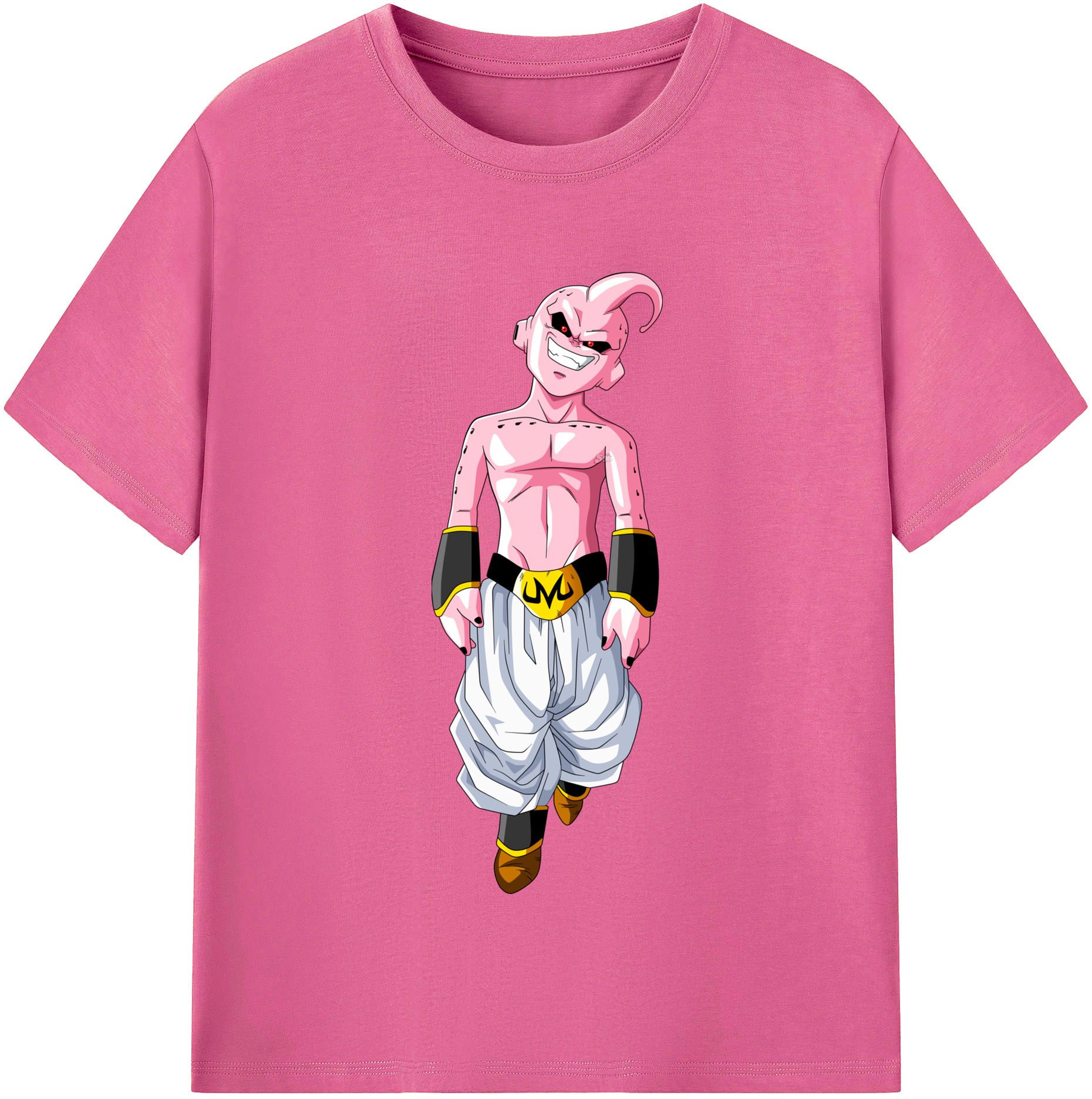 （画像用） ドラゴンボール 魔人ブウ DRAGON BALL Majin Buu レディースカジュアルプリントTシャツ（綿100％）