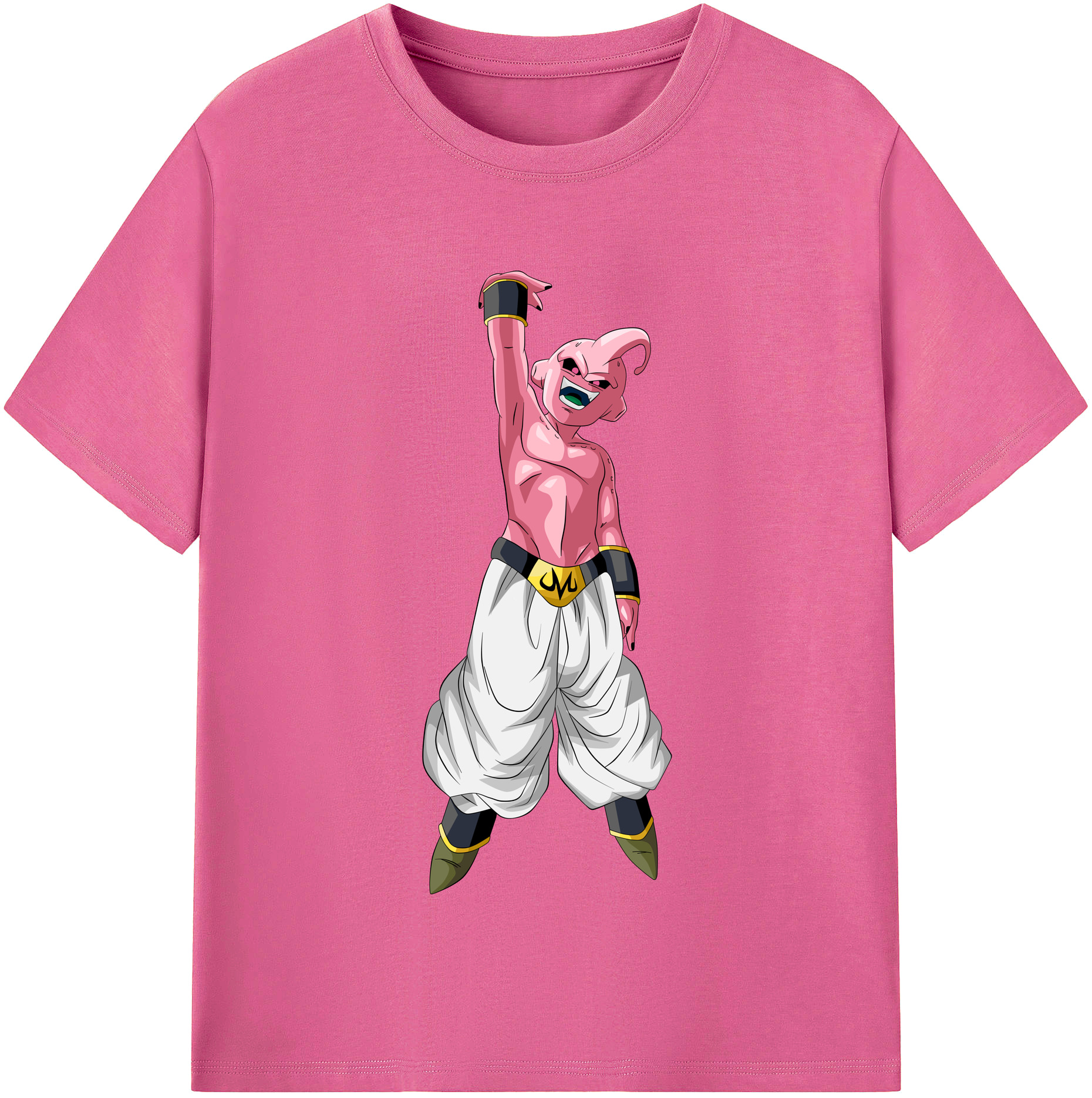 （画像用） ドラゴンボール 魔人ブウ DRAGON BALL Majin Buu レディースカジュアルプリントTシャツ（綿100％）