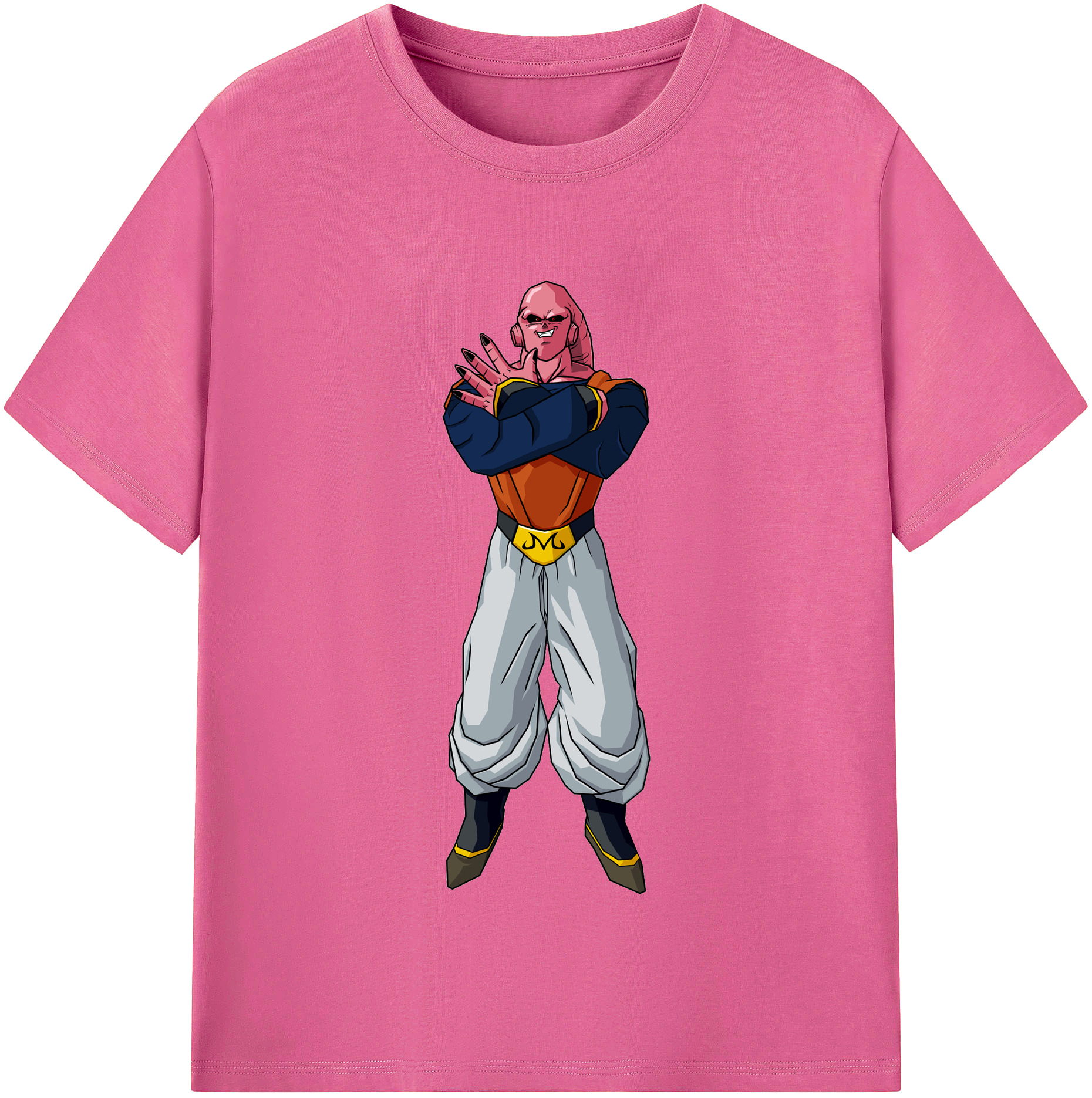 （画像用） ドラゴンボール 魔人ブウ DRAGON BALL Majin Buu レディースカジュアルプリントTシャツ（綿100％）