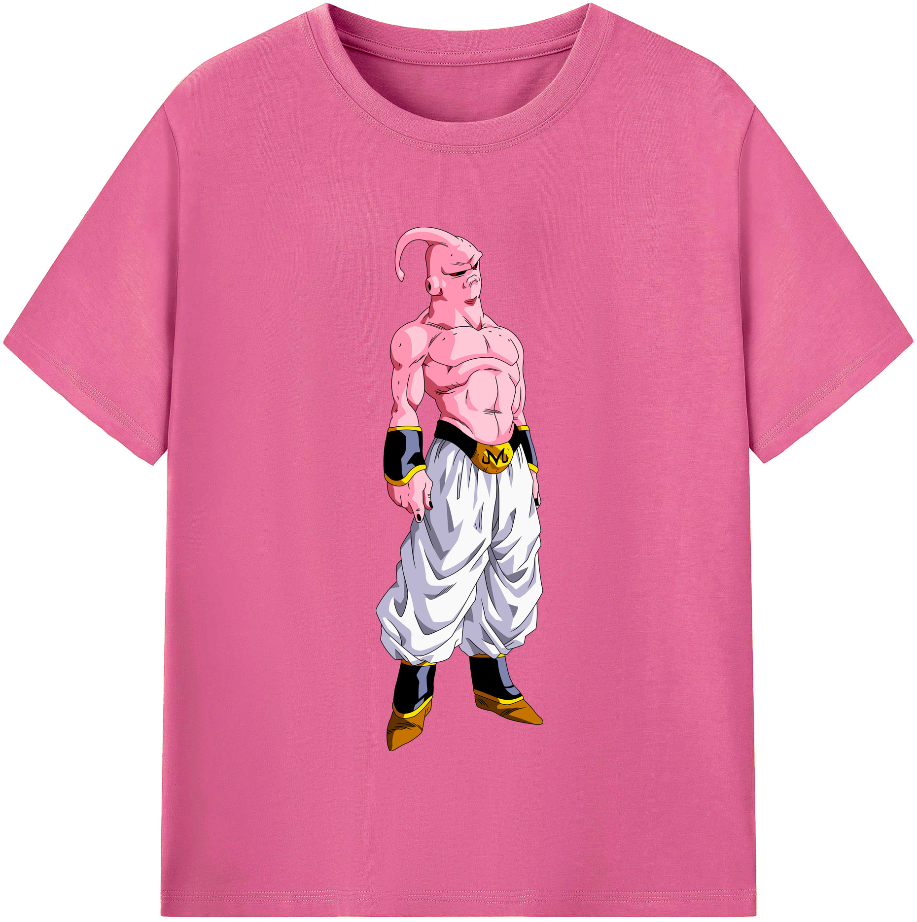 （画像用） ドラゴンボール 魔人ブウ DRAGON BALL Majin Buu レディースカジュアルプリントTシャツ（綿100％）
