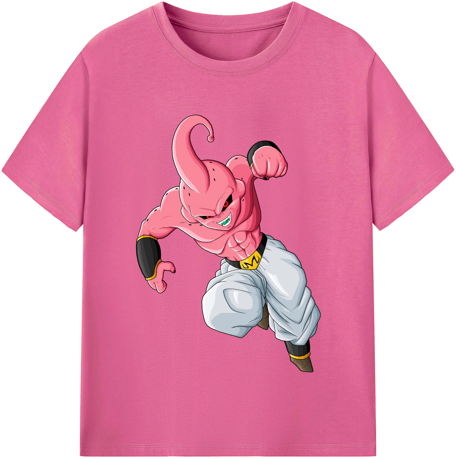 （画像用） ドラゴンボール 魔人ブウ DRAGON BALL Majin Buu レディースカジュアルプリントTシャツ（綿100％）