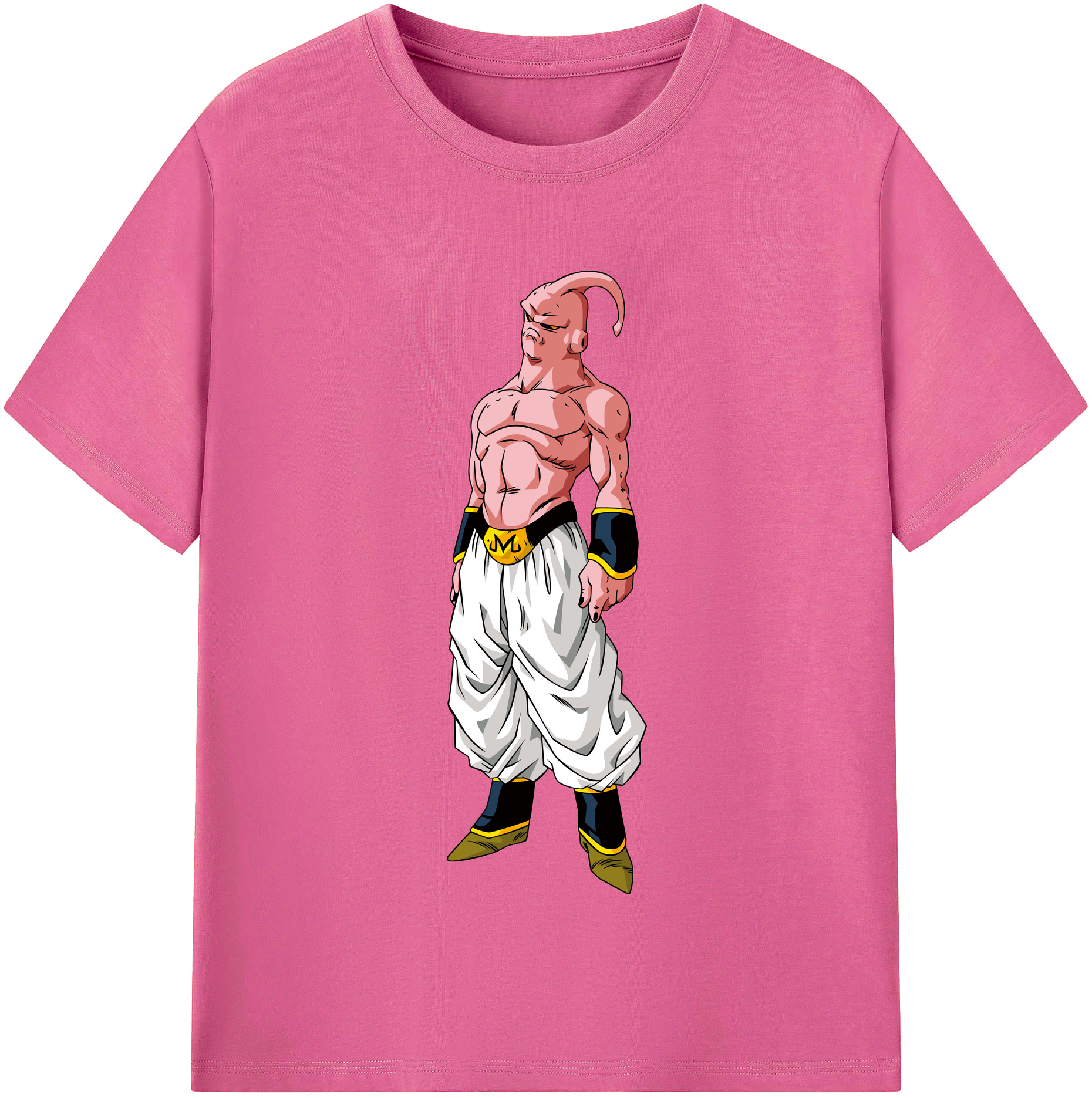 （画像用） ドラゴンボール 魔人ブウ DRAGON BALL Majin Buu レディースカジュアルプリントTシャツ（綿100％）