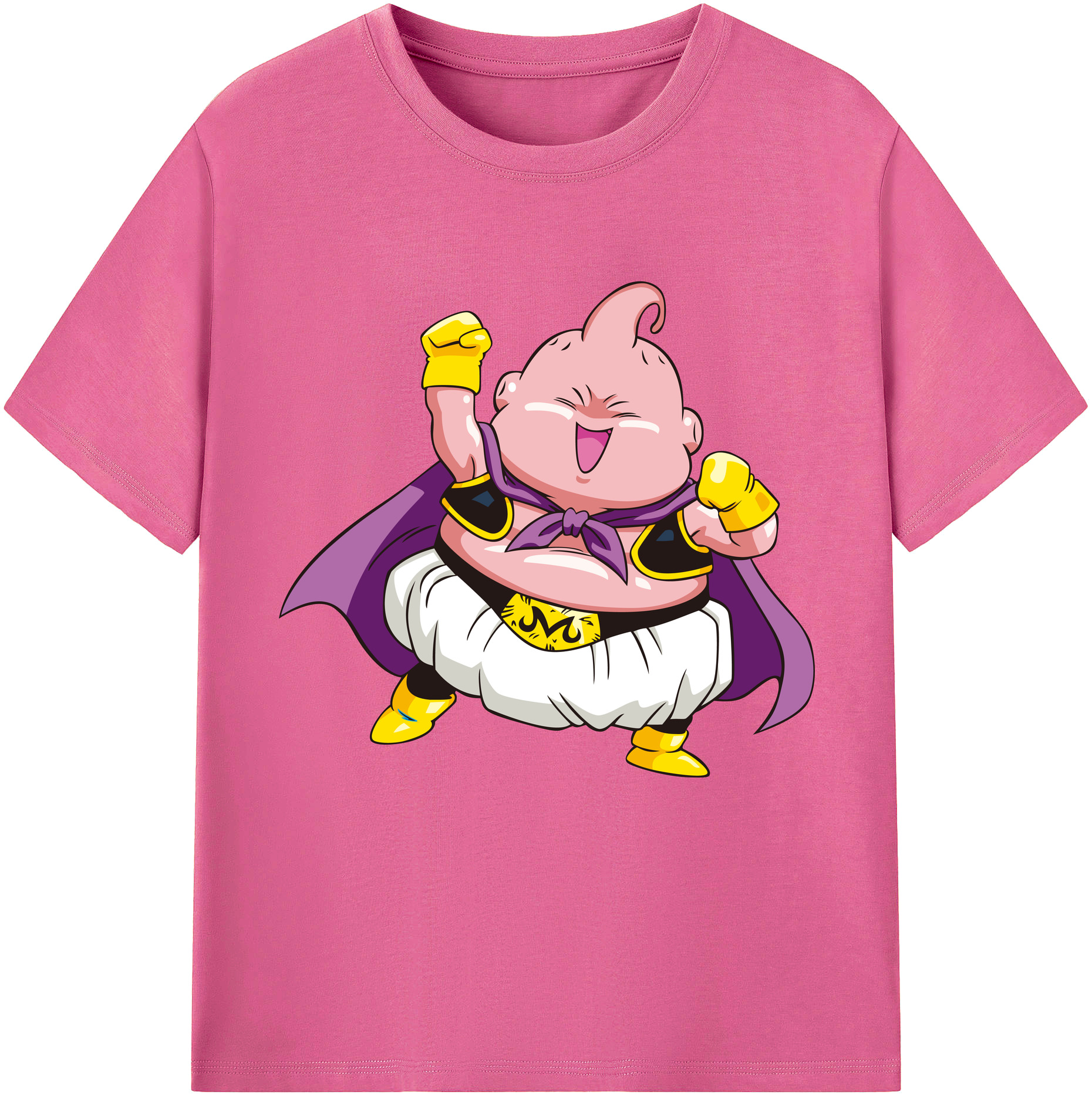 （画像用） ドラゴンボール 魔人ブウ DRAGON BALL Majin Buu レディースカジュアルプリントTシャツ（綿100％）