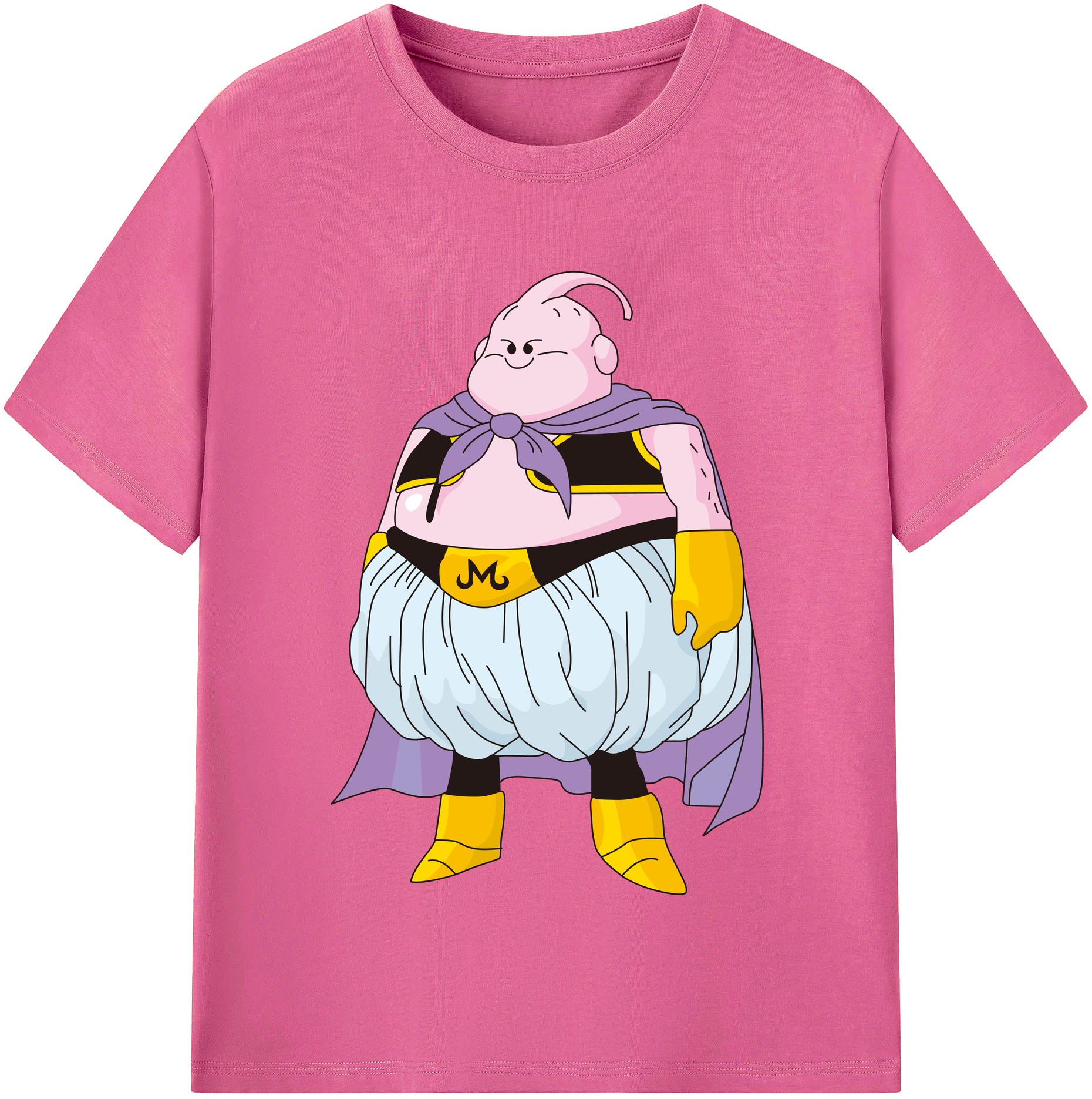 （画像用） ドラゴンボール 魔人ブウ DRAGON BALL Majin Buu レディースカジュアルプリントTシャツ（綿100％）