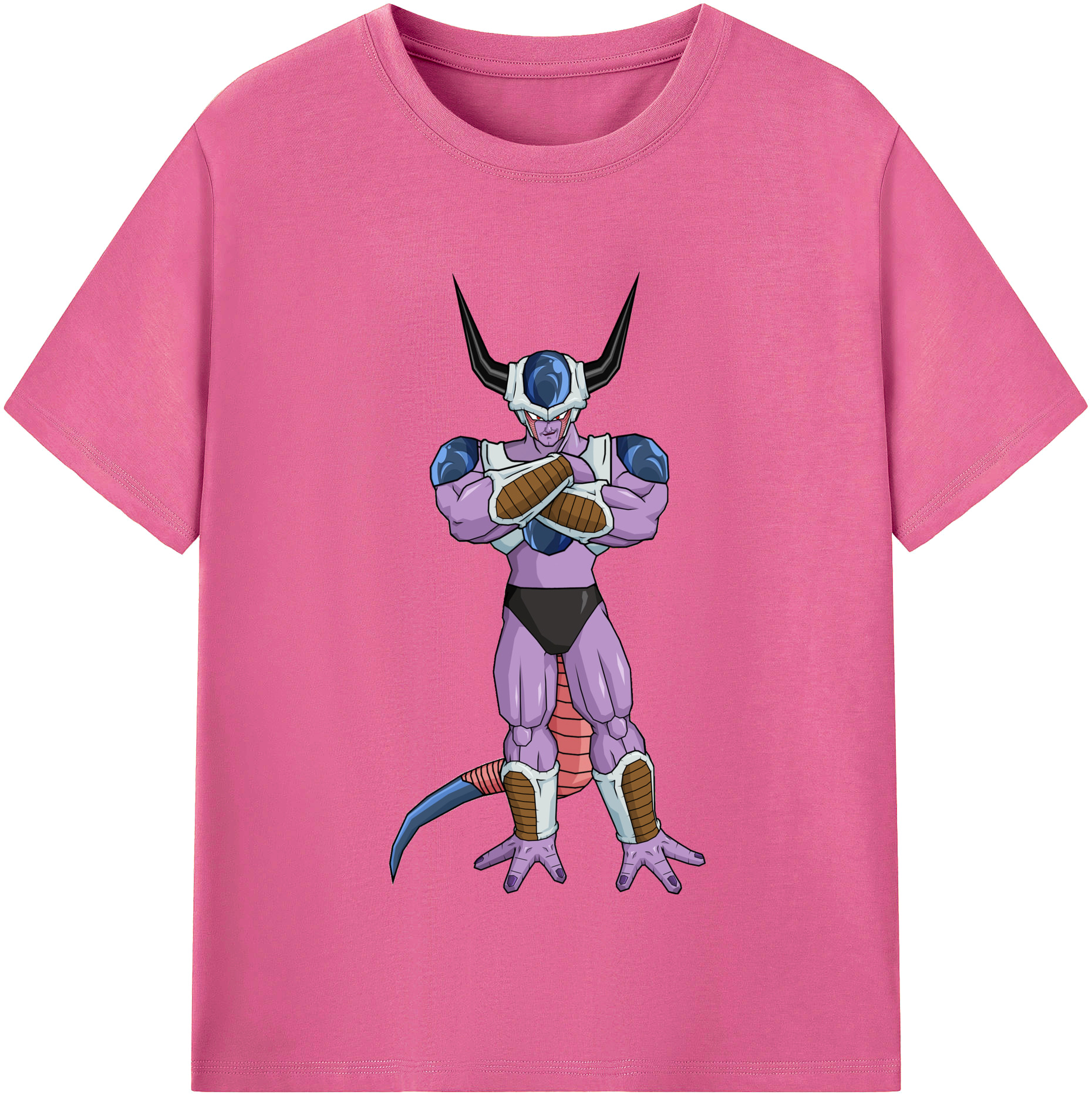 （画像用） ドラゴンボール フリーザ DRAGON BALL Frieza レディースカジュアルプリントTシャツ（綿100％）