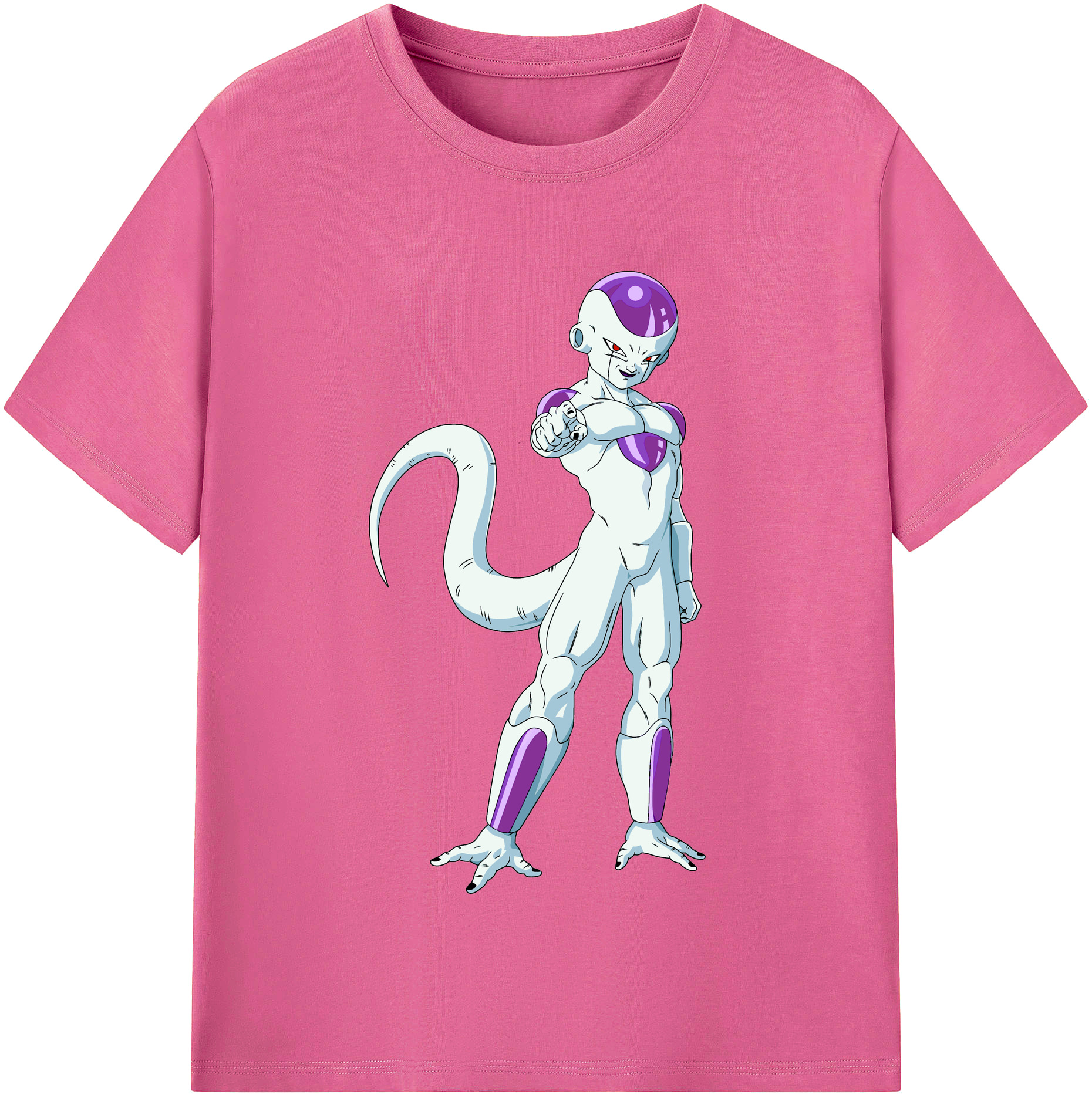 （画像用） ドラゴンボール フリーザ DRAGON BALL Frieza レディースカジュアルプリントTシャツ（綿100％）