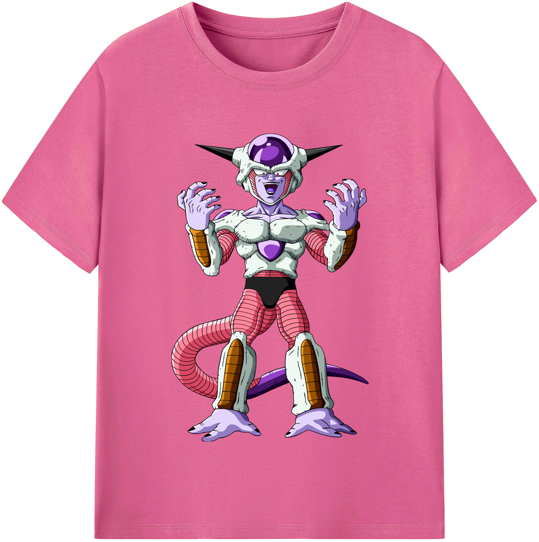 （画像用） ドラゴンボール フリーザ DRAGON BALL Frieza レディースカジュアルプリントTシャツ（綿100％）