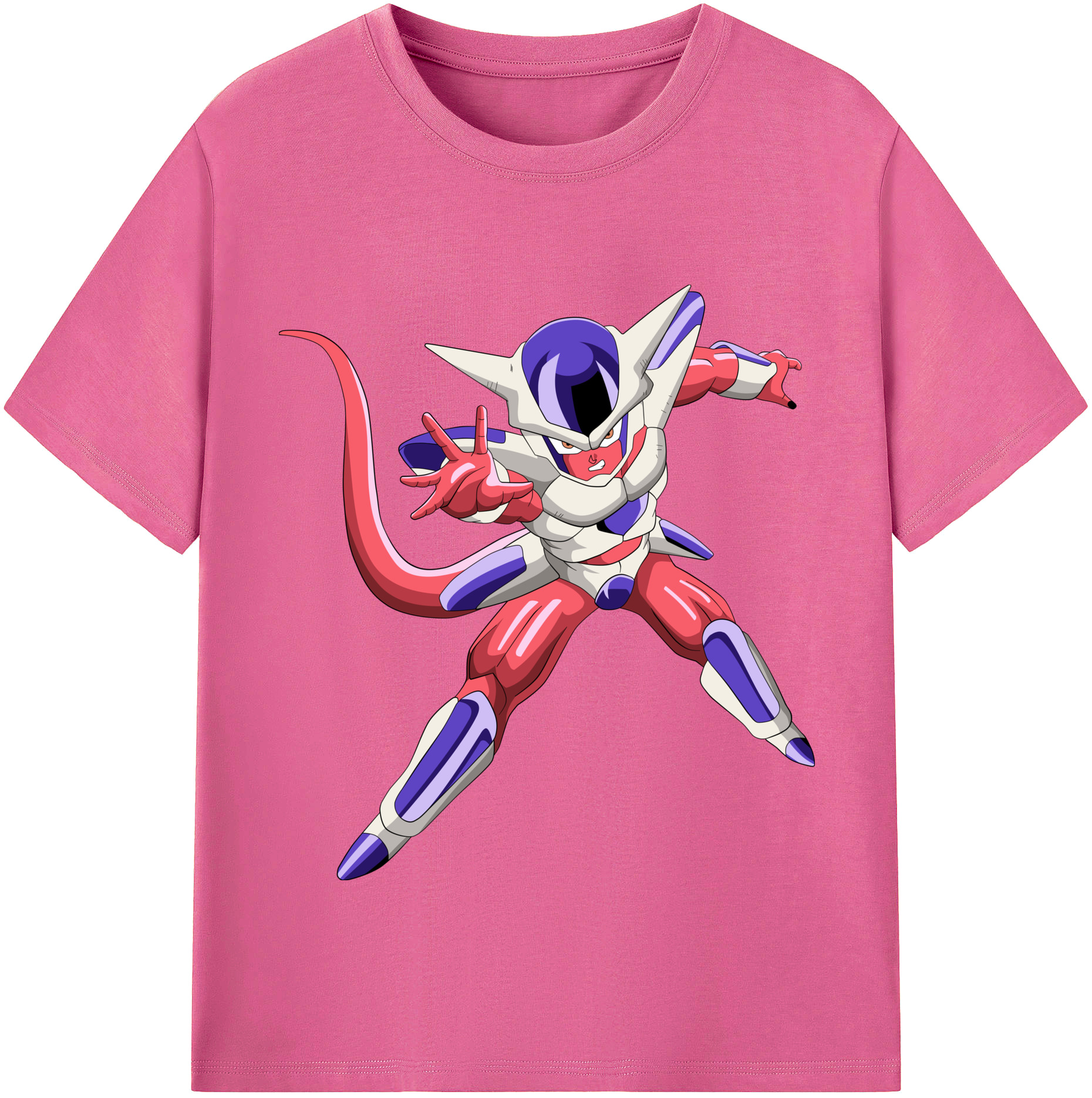 （画像用） ドラゴンボール フリーザ DRAGON BALL Frieza レディースカジュアルプリントTシャツ（綿100％）